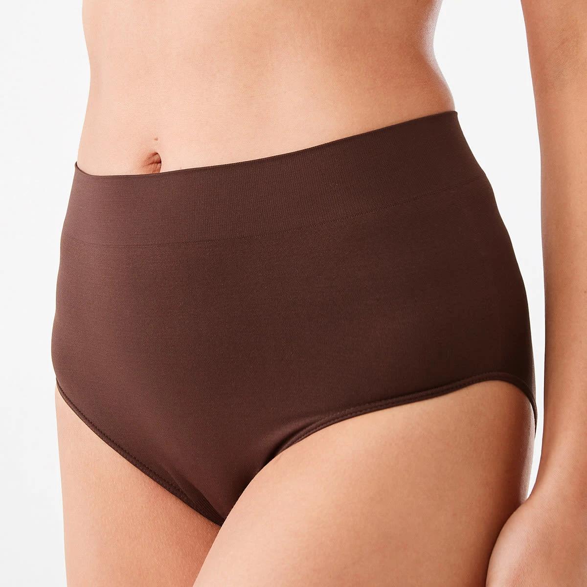 6 3 Pack Ultra Smooth Seamfree Full Briefs LILLY PINK, HYDRANGEA, CHOCOLATE FUDGE, 6 of 8