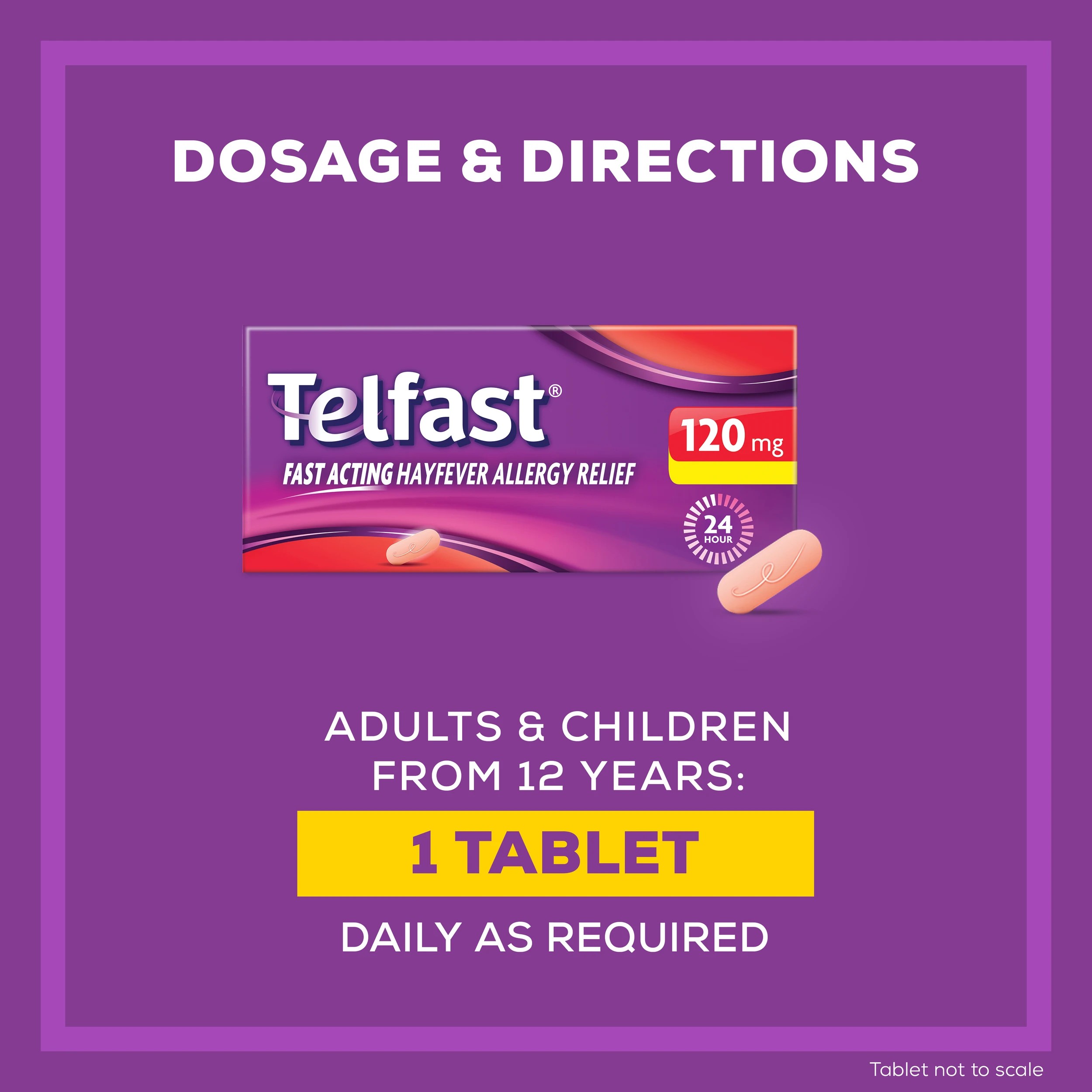 8 10 Pack Telfast Fexofenadine Hydrochloride 120mg Tablets, 8 of 10