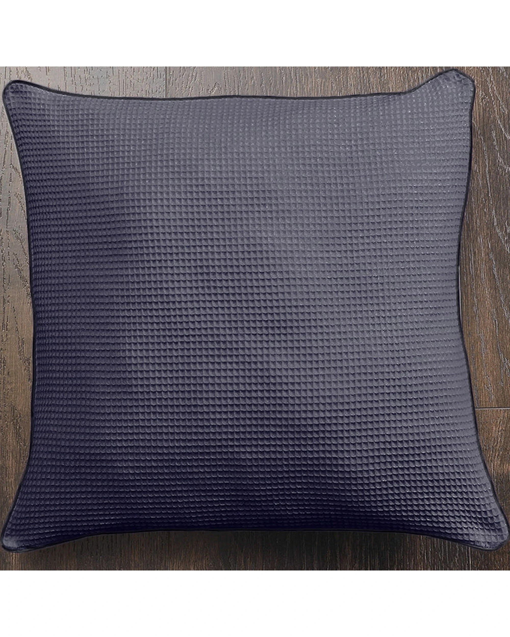 3 Cotton More 2pc Double Sided Waffle Euro Cushion Covers 65x65cm - Grey, 3 of 5