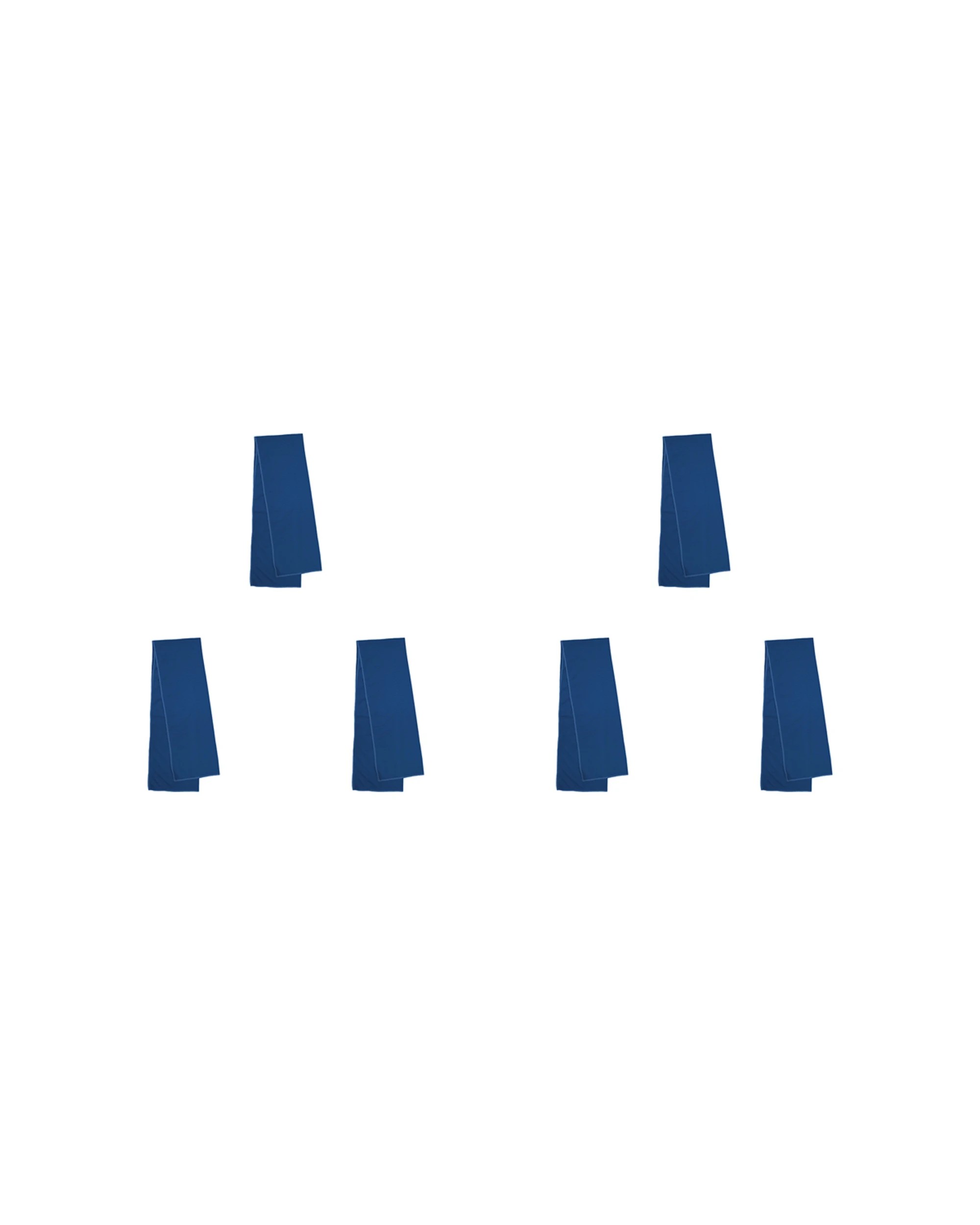 1 Bambury Gym Workout Snap Cold Cooling Towel 6 Pack 30x100cm No Chemicals - Blue, 1 of 2