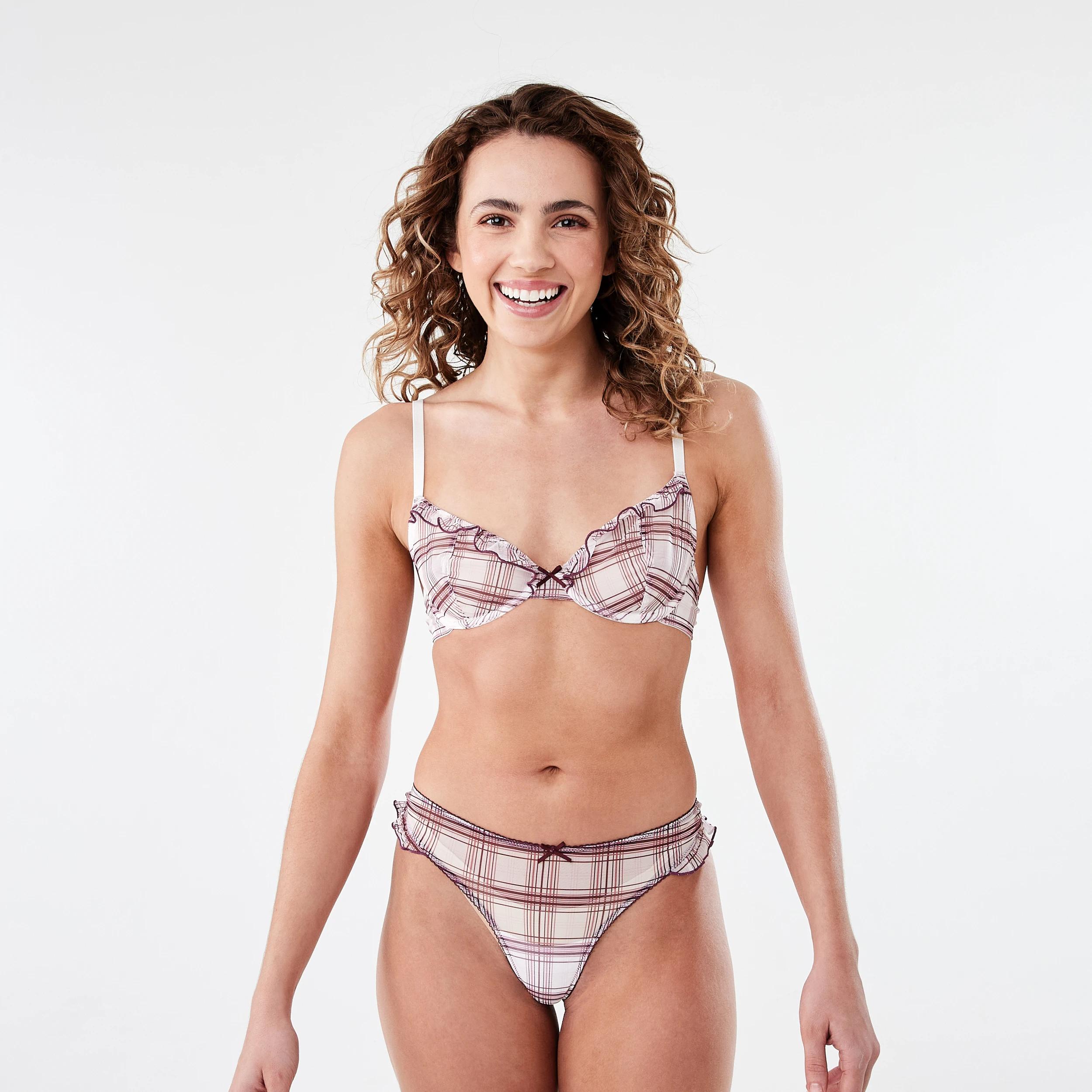 10 3 Pack Mesh G-String Briefs Burg Check, 10 of 10