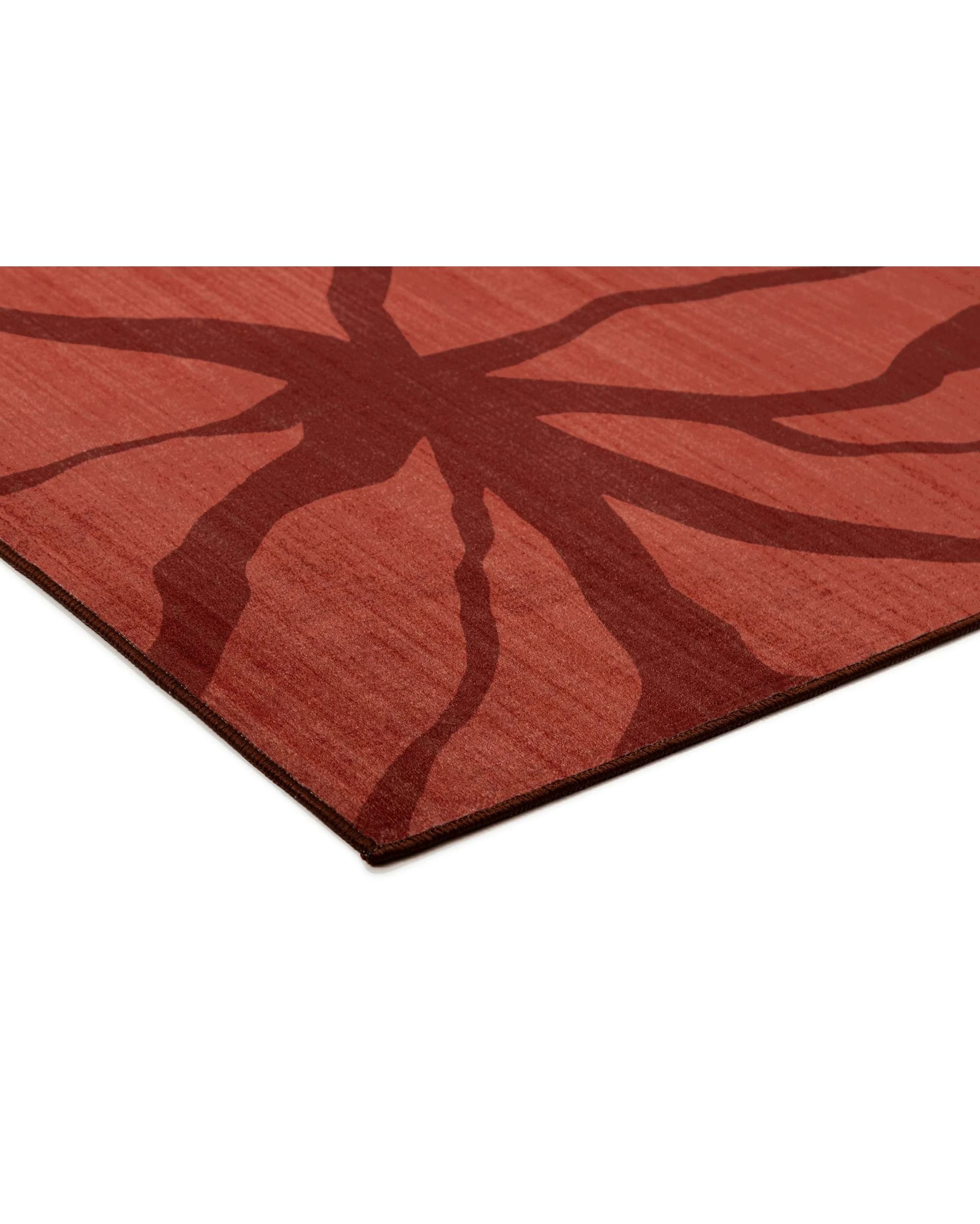 4 Loopsie Beckton Printed Washable Rug-370cm x 270cm - Red, 4 of 8