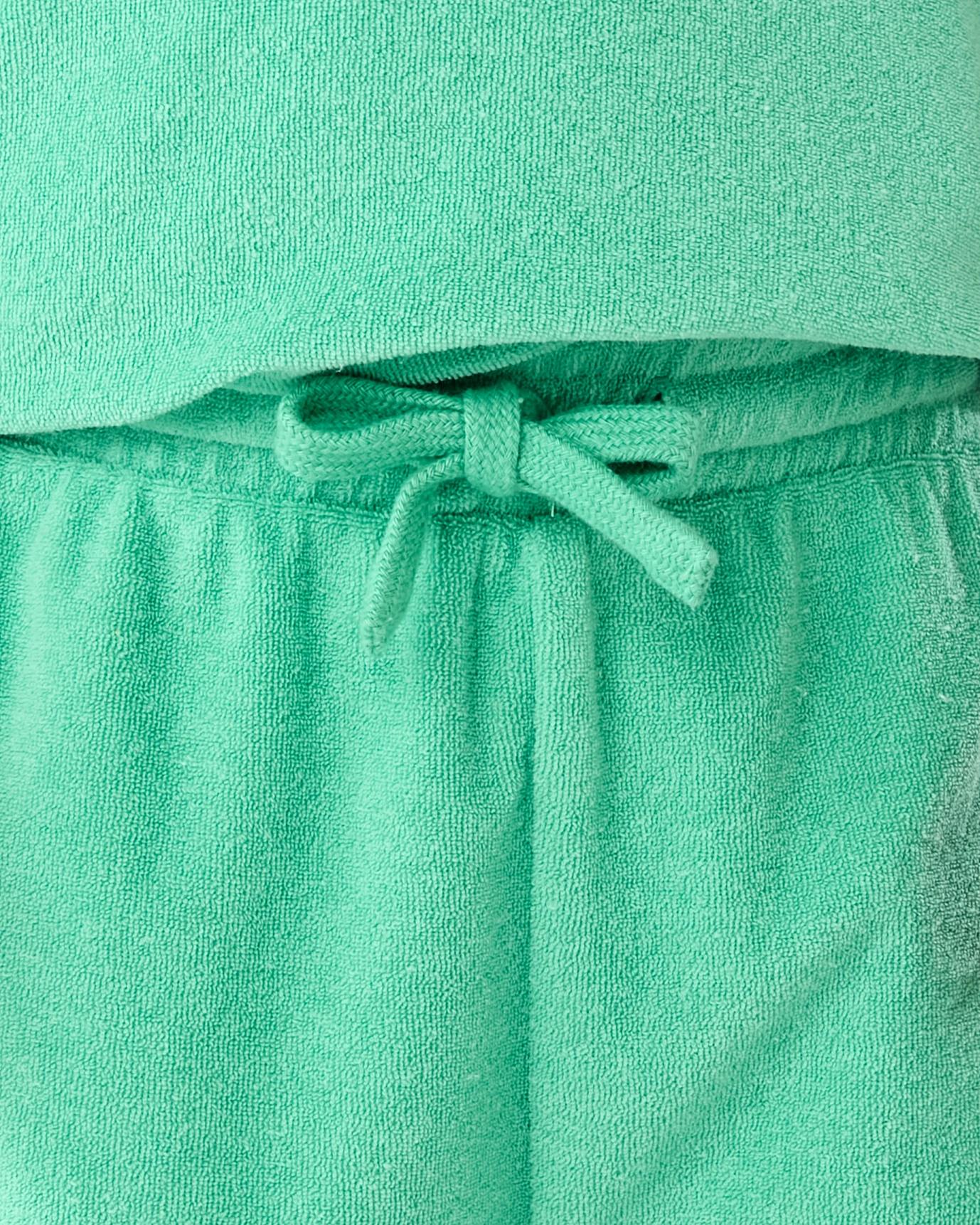 3 Terry Toweling Shorts Grn Spruce, 3 of 6