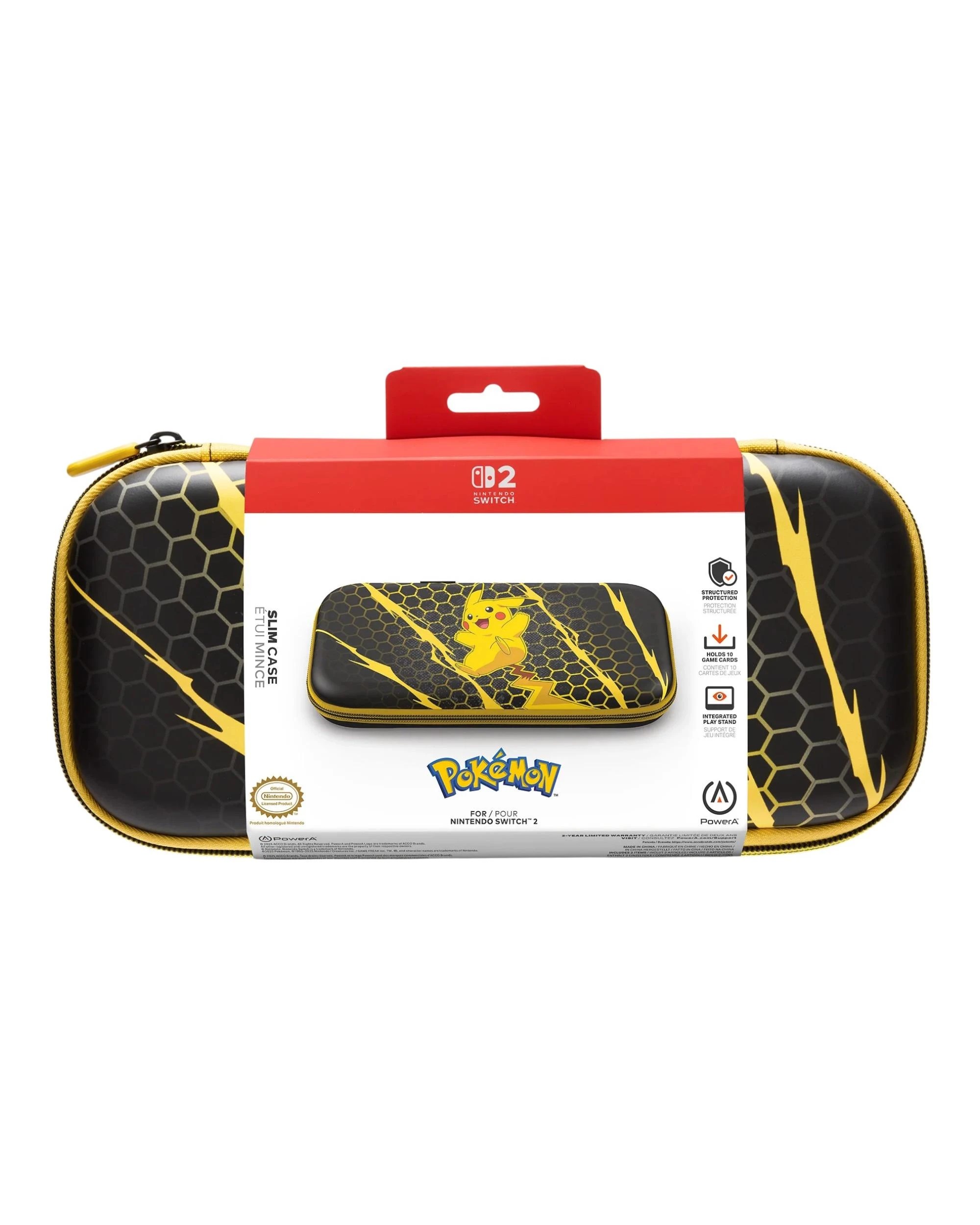 1 PowerA Slim Case for Nintendo Switch 2 - Pokemon - Pikachu Storm - Multi, 1 of 10