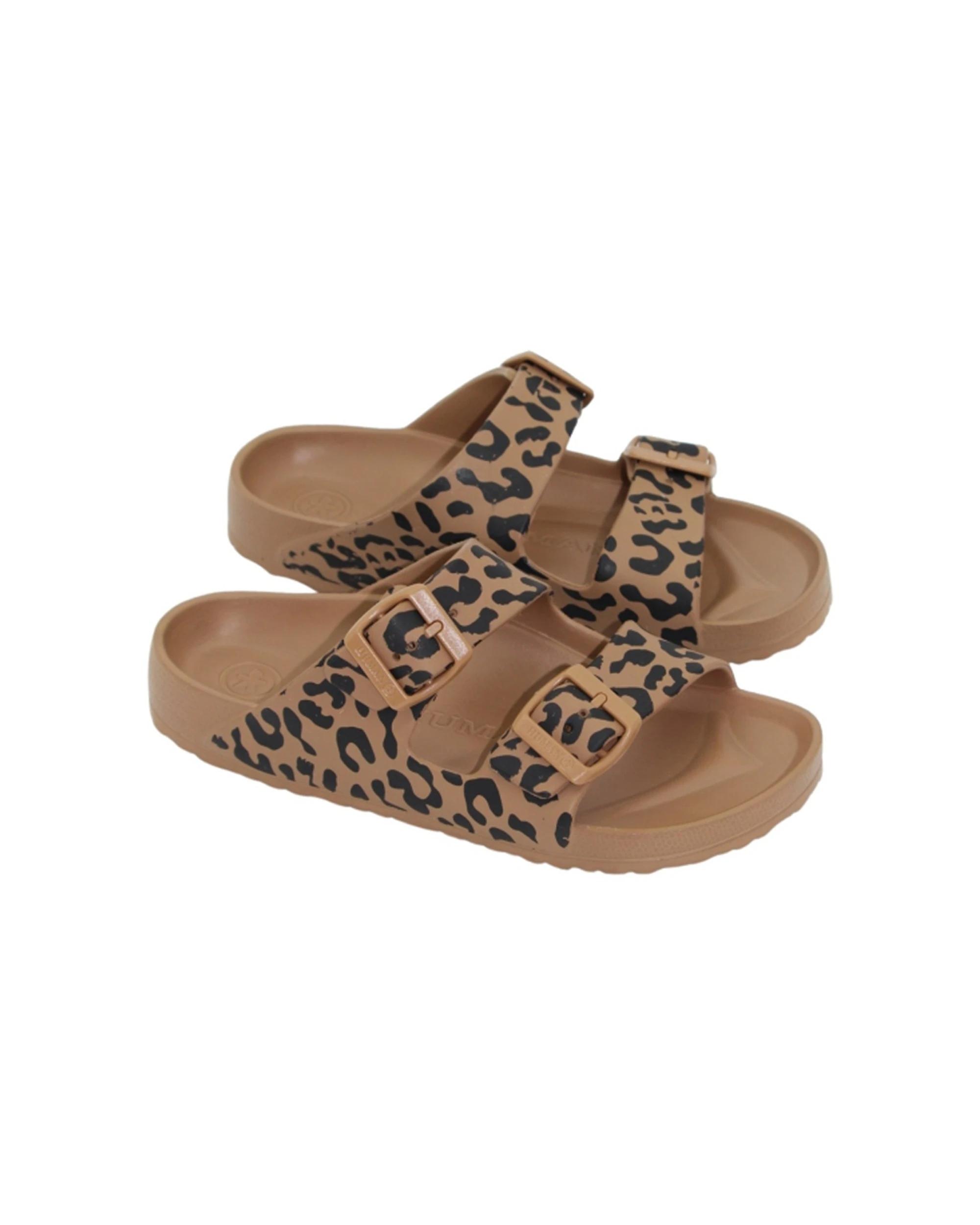 3 Human Shoes Ripe Women's Sandals Double Buckle Super Soft Choc OCELOT, 3 of 5