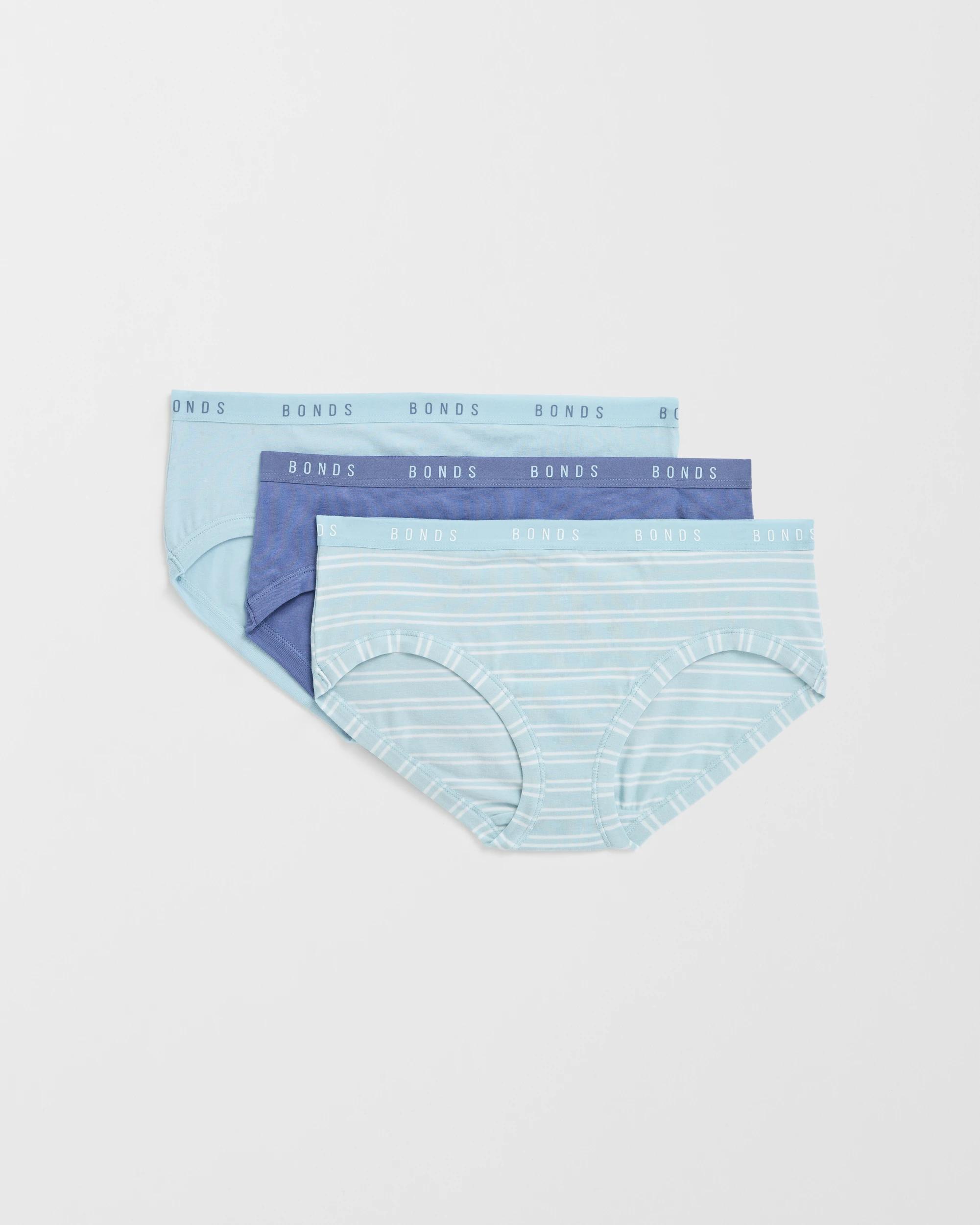 1 Bonds 3 Pack Cottontails Midi Briefs TWIN STRIPE POPSICLE, 1 of 4