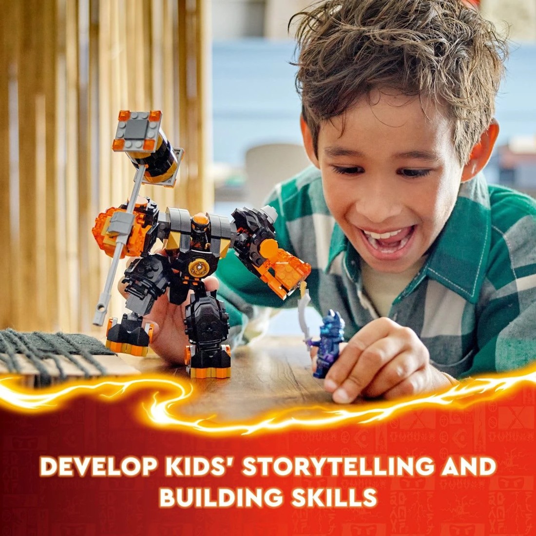 7 LEGO NINJAGO Cole's Elemental Earth Mech 71806, 7 of 11