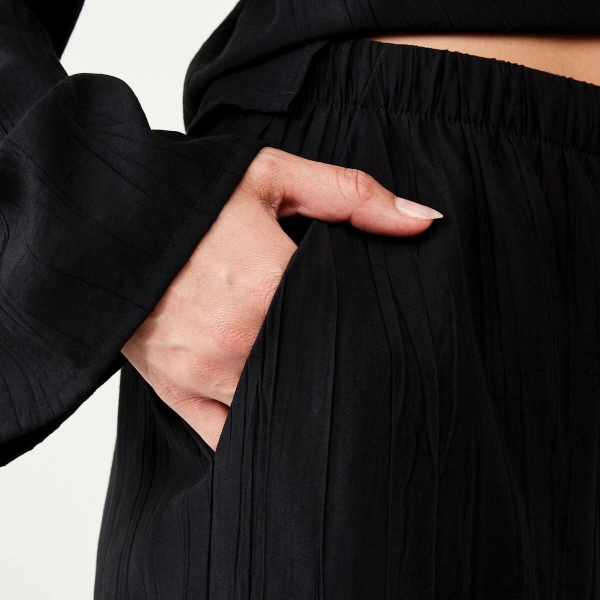 5 Textured Pants Black, 5 of 5