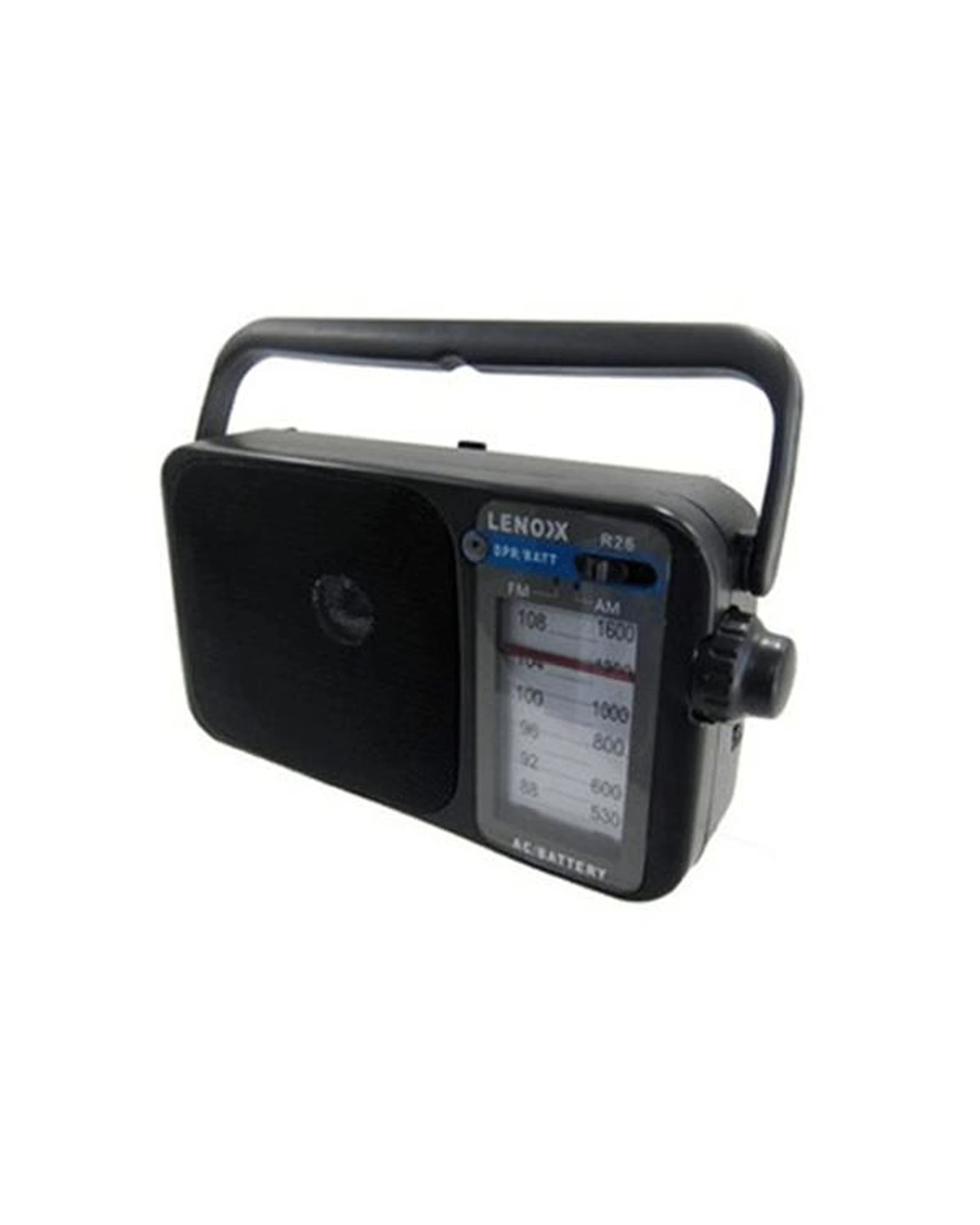 5 Lenoxx AM/FM Mantle Radio (Black) Battery Operated, w/ Bandwidth 540-1600, 5 of 5