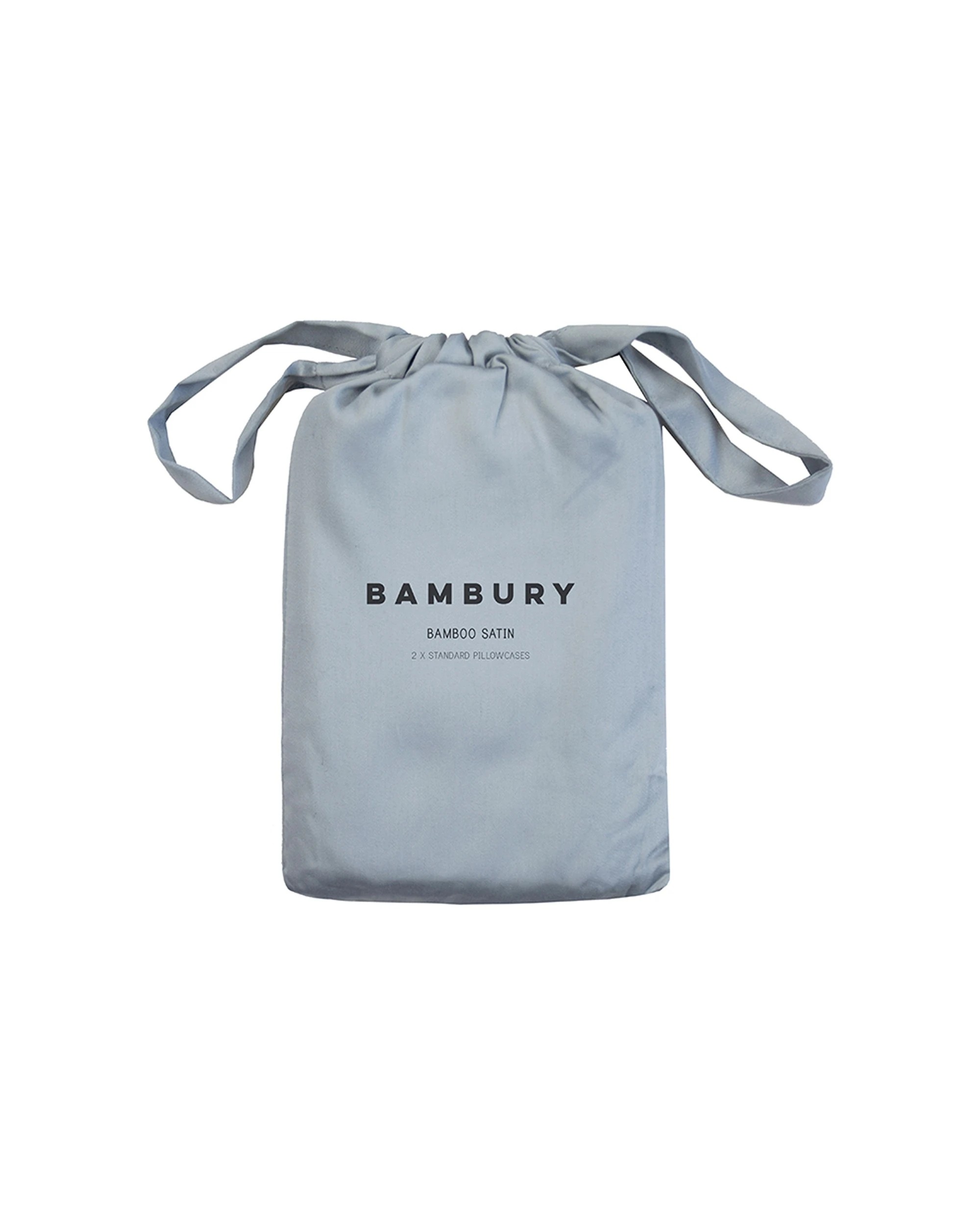 6 Bambury Bamboo Soft Satin Pillowcases Pack of Two Slate - Blue, 6 of 7