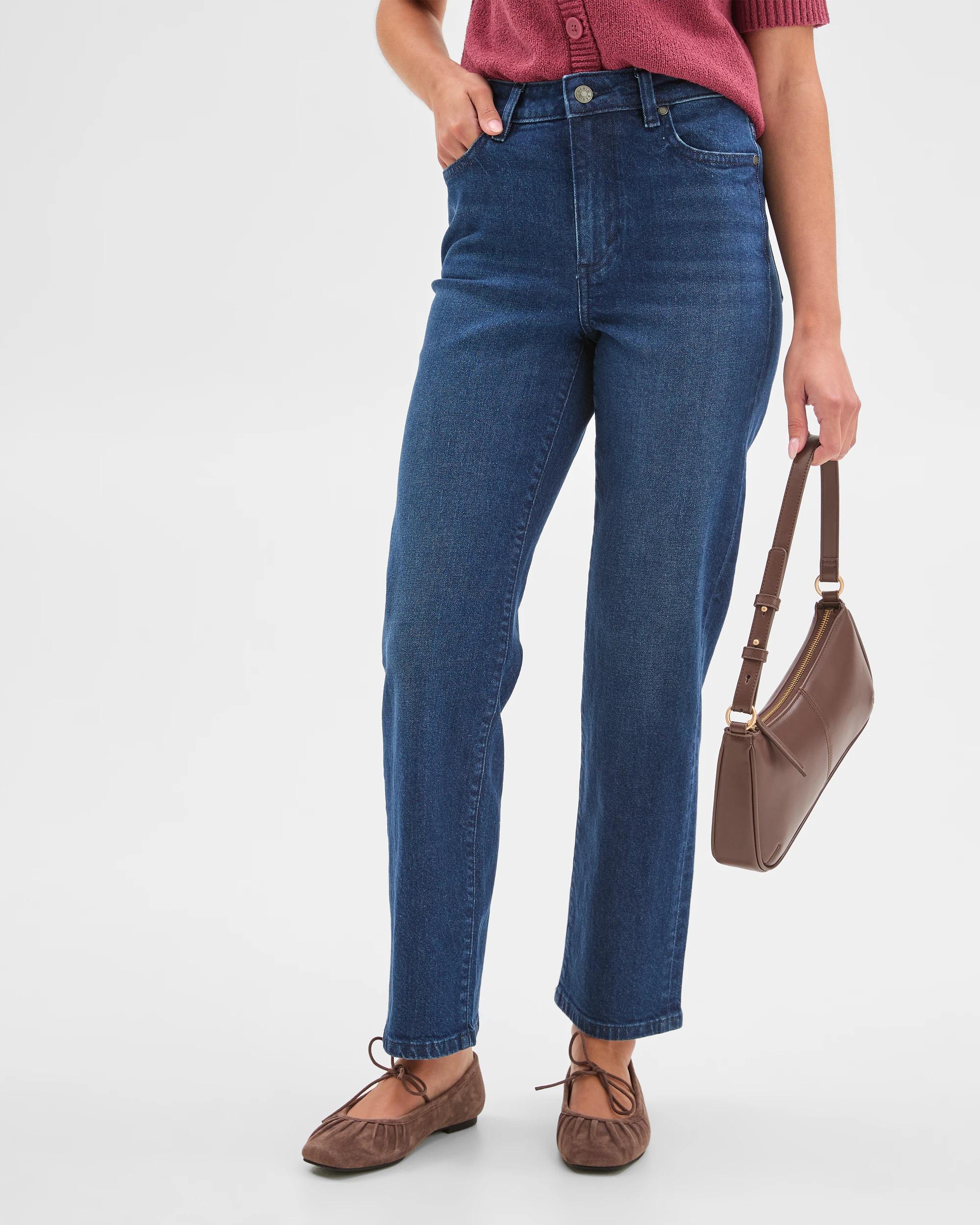 2 Target Petites Bella Straight Leg Denim Jeans MOONLIGHT, 2 of 6