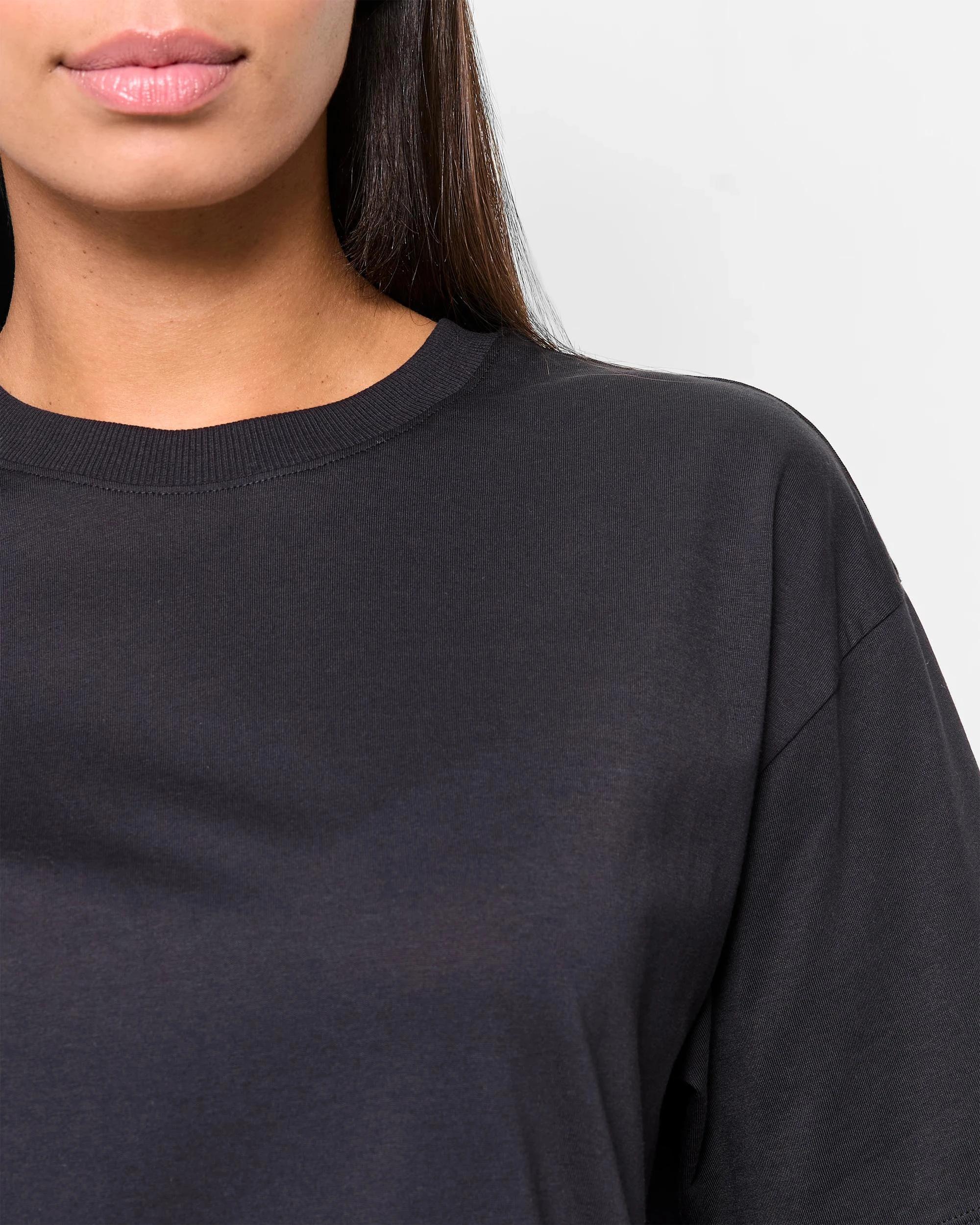 5 Target Active Australian Cotton Oversized Jersey T-shirt BLACK, 5 of 5