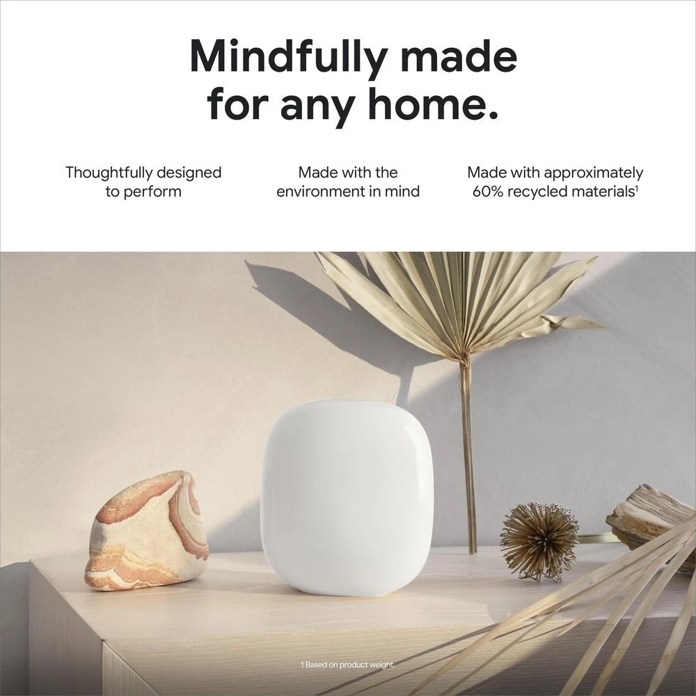 7 Google Nest Wifi Pro Home Mesh Wi-Fi 6E System White, 7 of 10