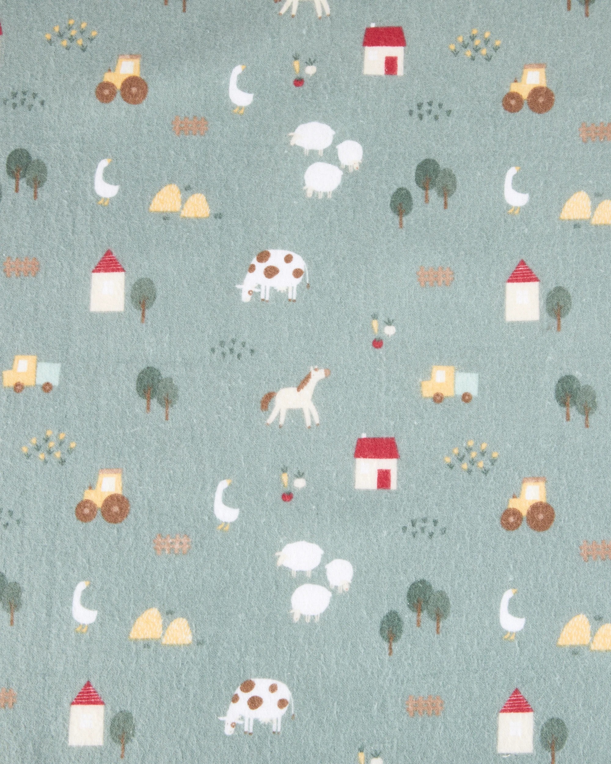 6 3 Pack Cotton Flannelette Wraps - Farm, 6 of 7