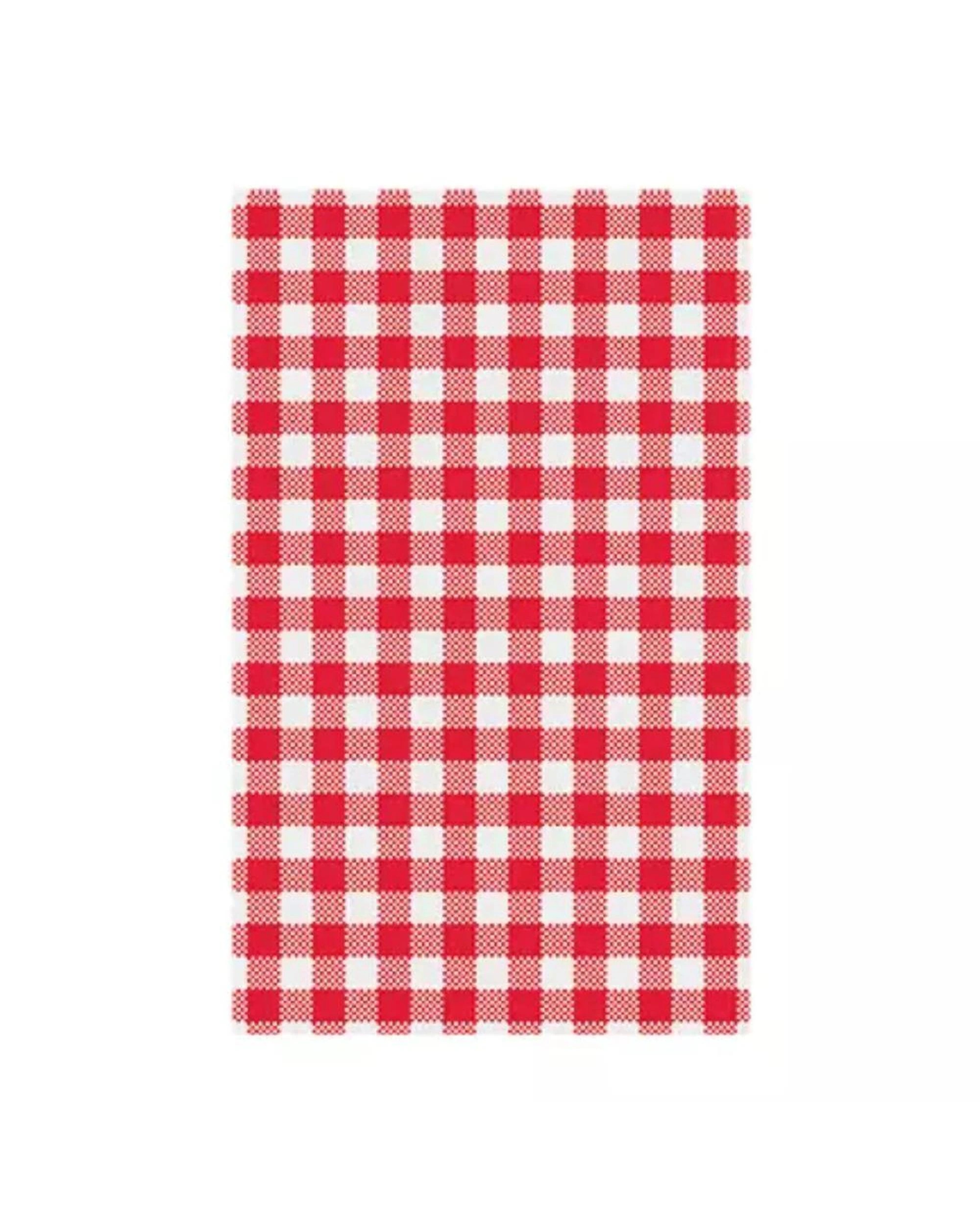1 Moda 310x190mm Gingham Red Greaseproof Paper Pack of 2000, 1 of 1