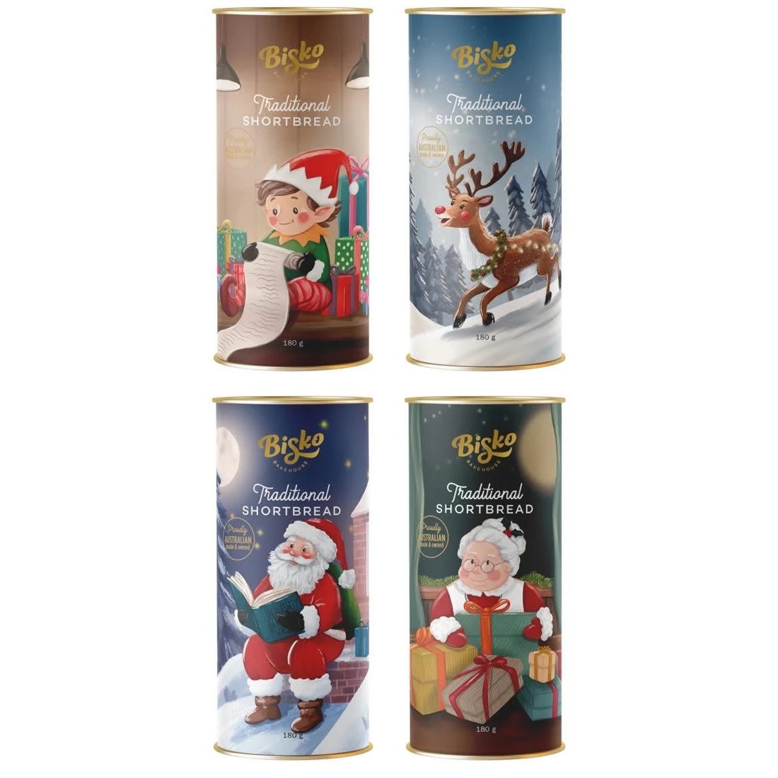 1 Bisko Bakehouse Traditional Shortbread 180g - Assorted, 1 of 3