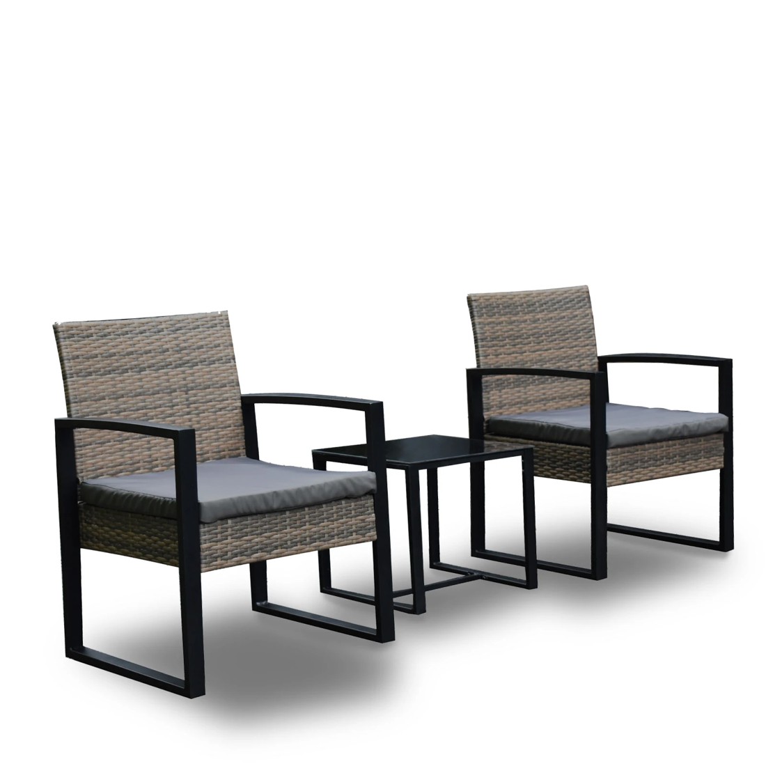 1 Arcadia Furniture Outdoor Wicker Rattan Patio Set Garden Patio Home - Brown, 1 of 4