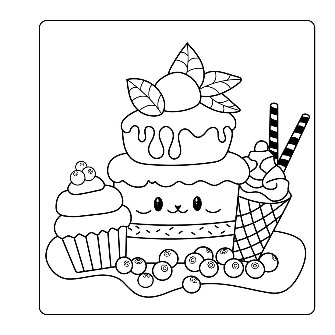 4 Love & Hearts Bold & Easy Colouring Book, 4 of 4