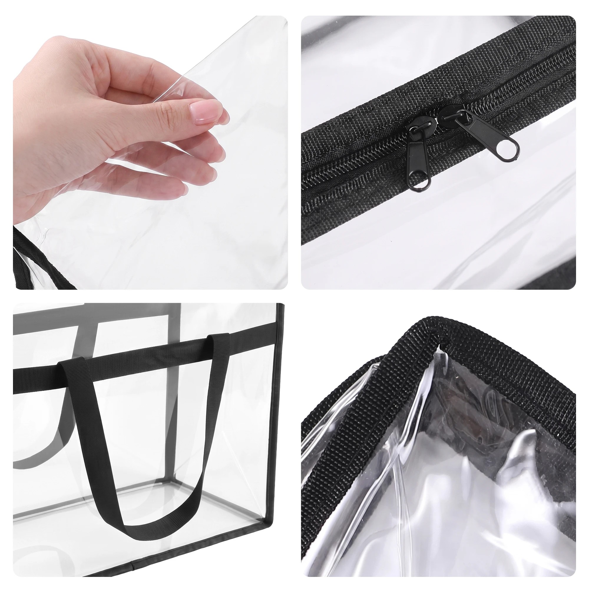 6 Artiss Blanket Storage Bags 4Pcs 40L PVC Box Clothes Organiser - Multi, 6 of 9
