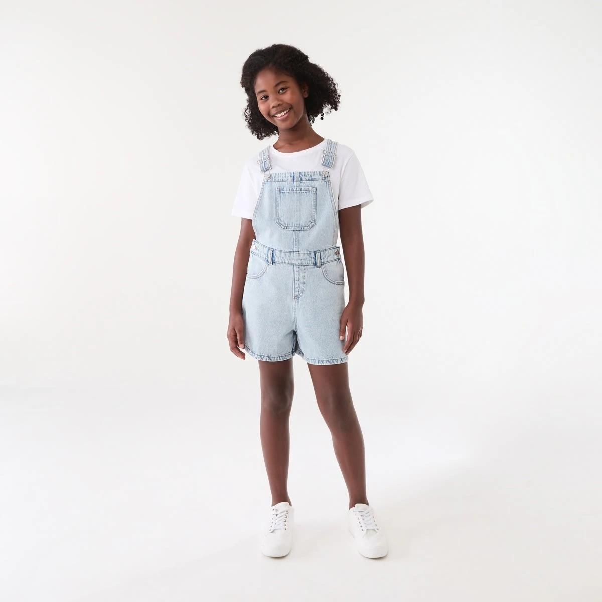7 Denim Dungarees LIGHT WASH, 7 of 8