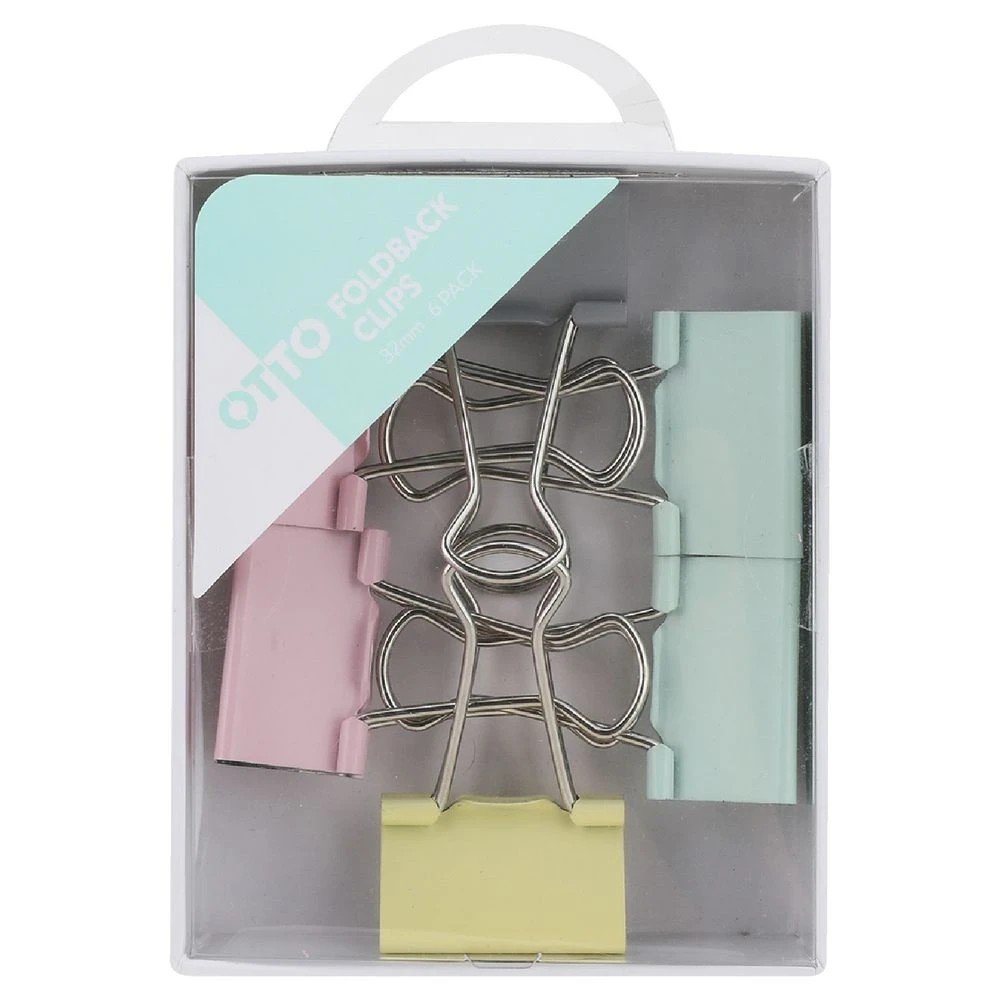 2 Otto Foldback Clips 32mm Pastel 6 Pack, 2 of 4