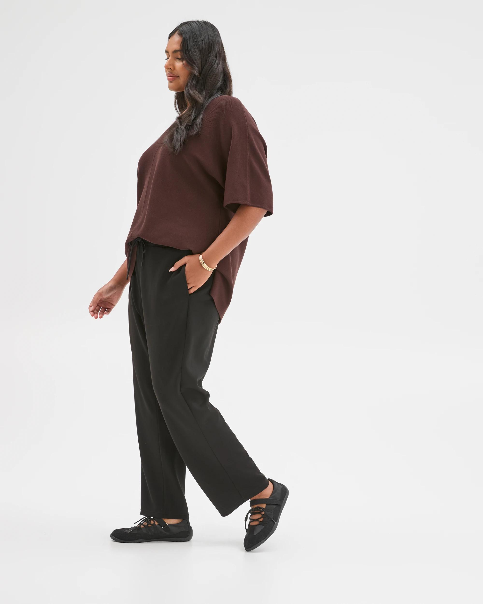 2 Target Curve Plus Size Active Studio Lounge Pants BLACK, 2 of 6
