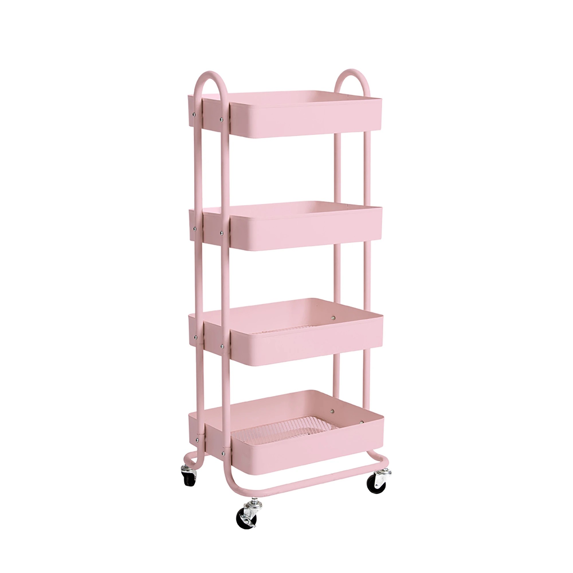 1 Levede 4 Tiers Storage Trolley Pink, 1 of 7