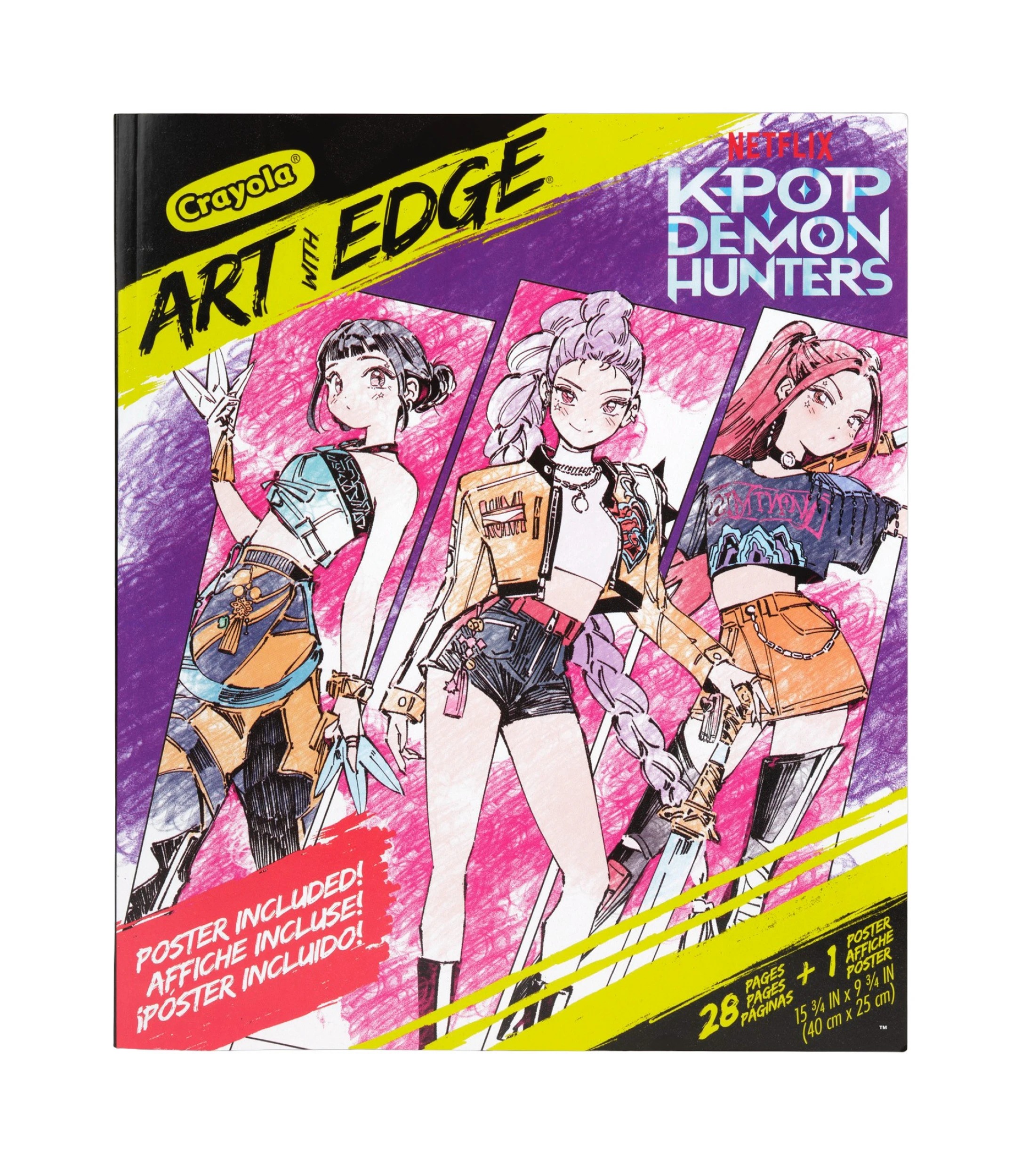 1 Crayola KPop Demon Hunters Art with Edge Coloring Book - Multi, 1 of 5