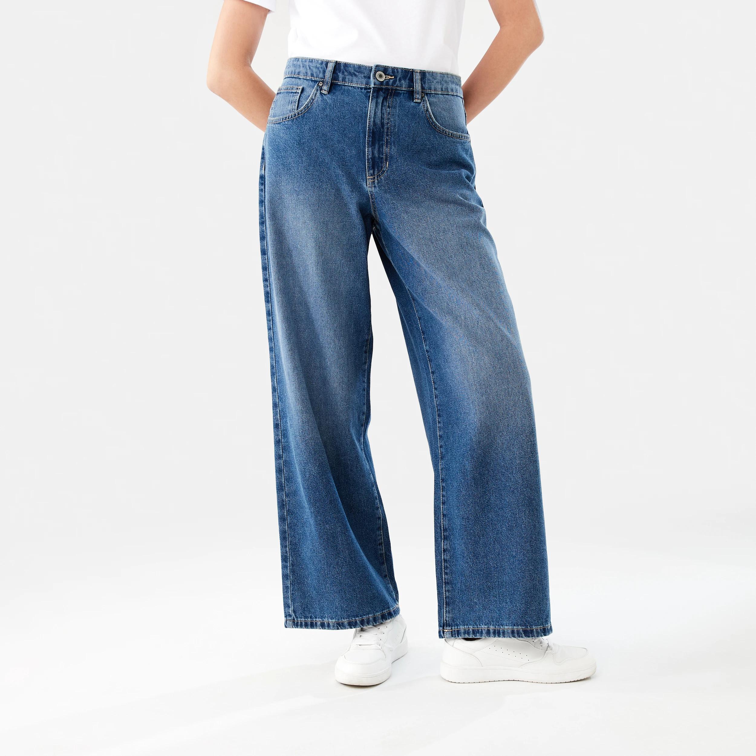 1 Wide Leg Jeans MID WASH, 1 of 9