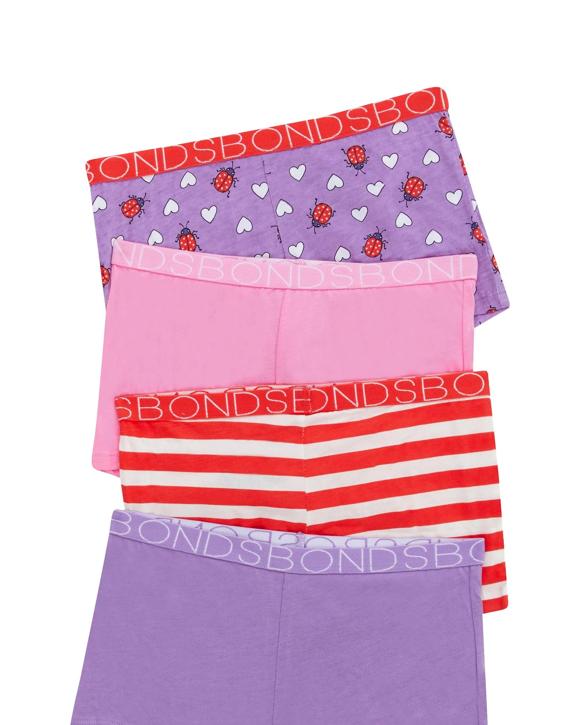 Older Girls 4 Pack Shortie - Bonds