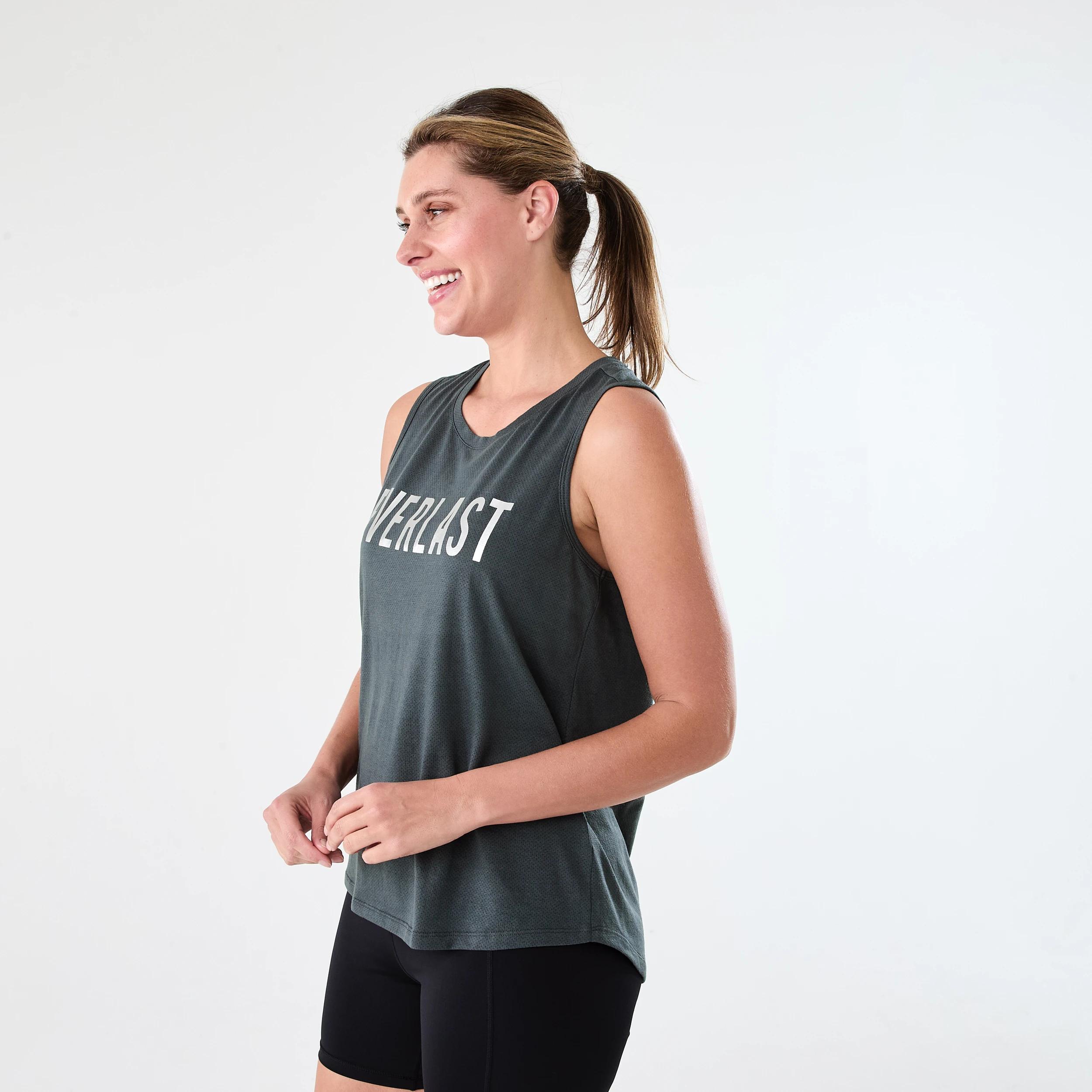 2 Everlast Womens Keyhole Tank EVERLAST COLLEGIATE CHARCOAL, 2 of 6