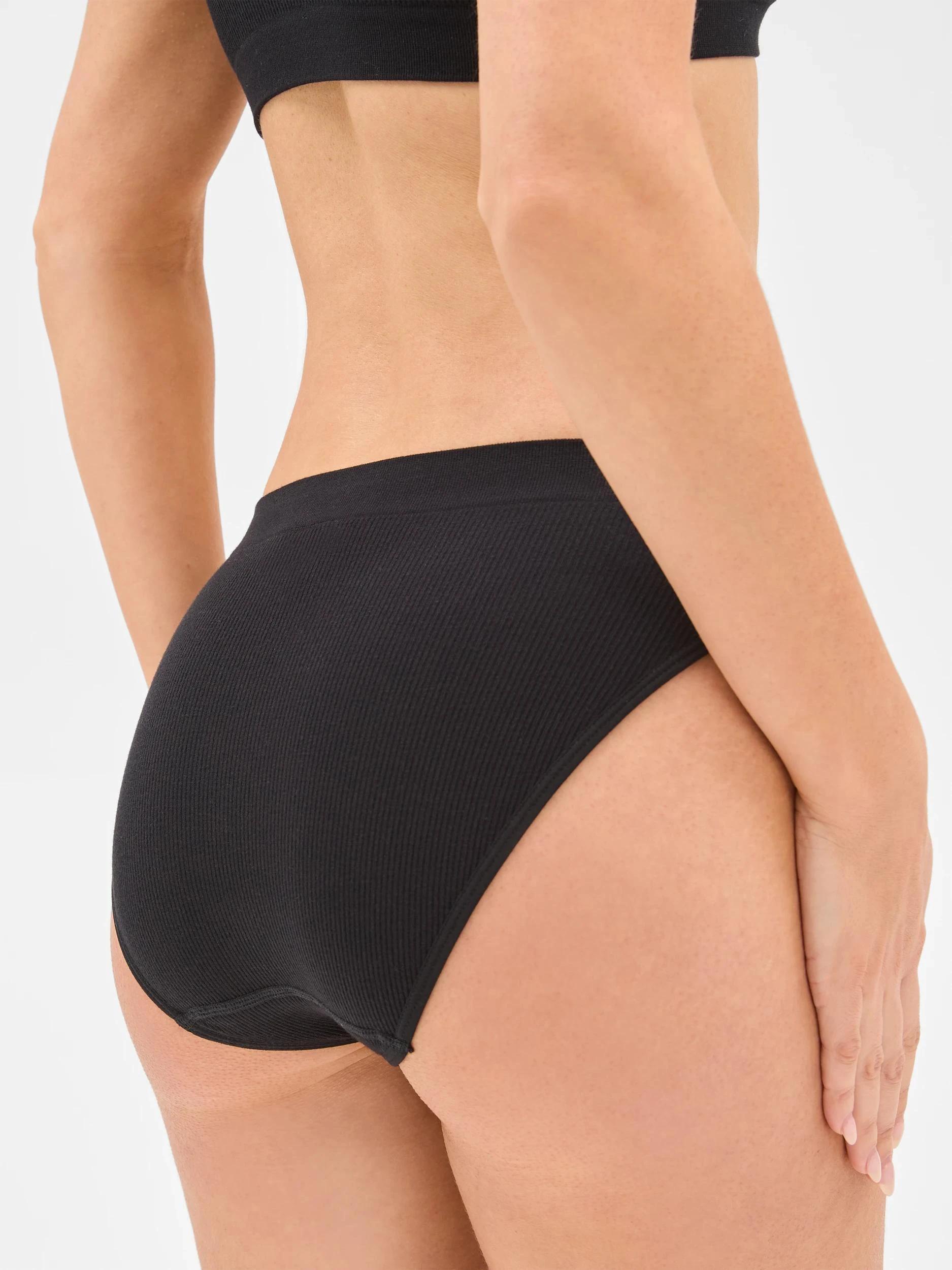 4 Target Woman Womens Bamboo Rib Bikini Briefs BLACK, 4 of 4