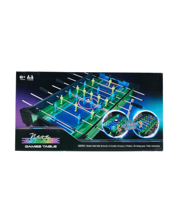 Neon Arcade Games Table