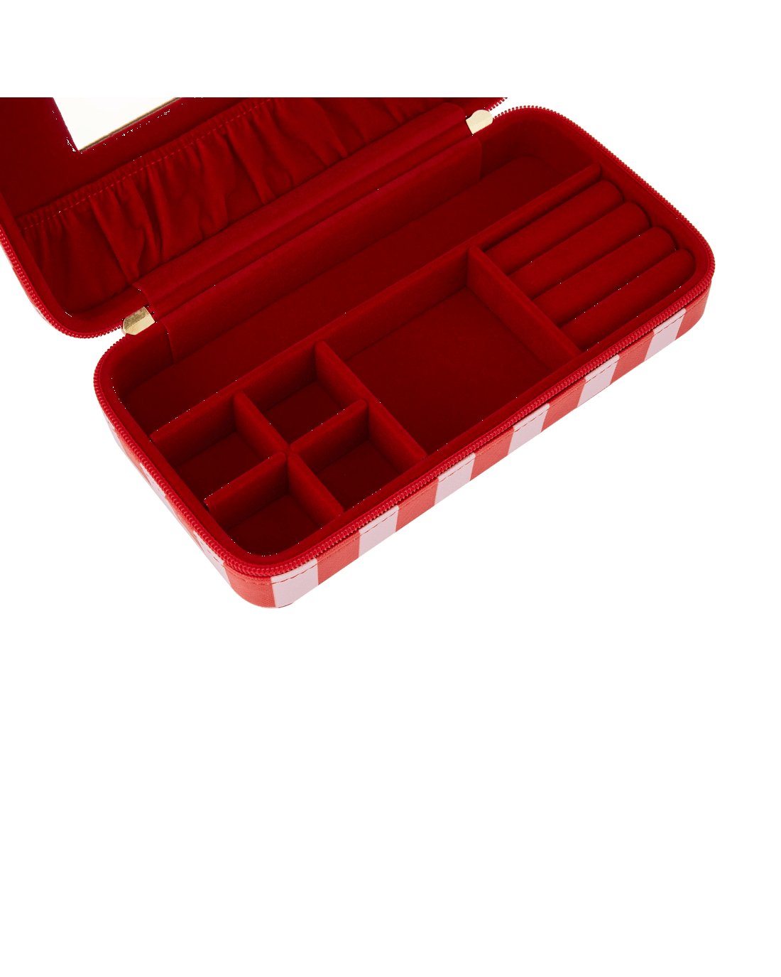 5 Red Stripe Jewellery Case, 5 of 6