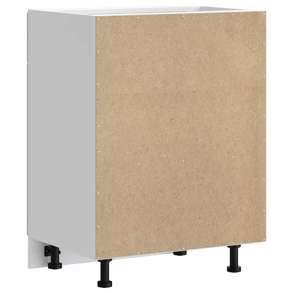 7 vidaXL Wooden Dishwasher Panel Adjustable Feet - White, 7 of 9