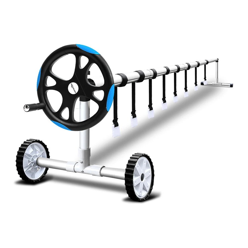 1 Aquabuddy Pool Cover Roller 5.5m Adju Swimming Pool Solar Blanket Reel - Multi, 1 of 9