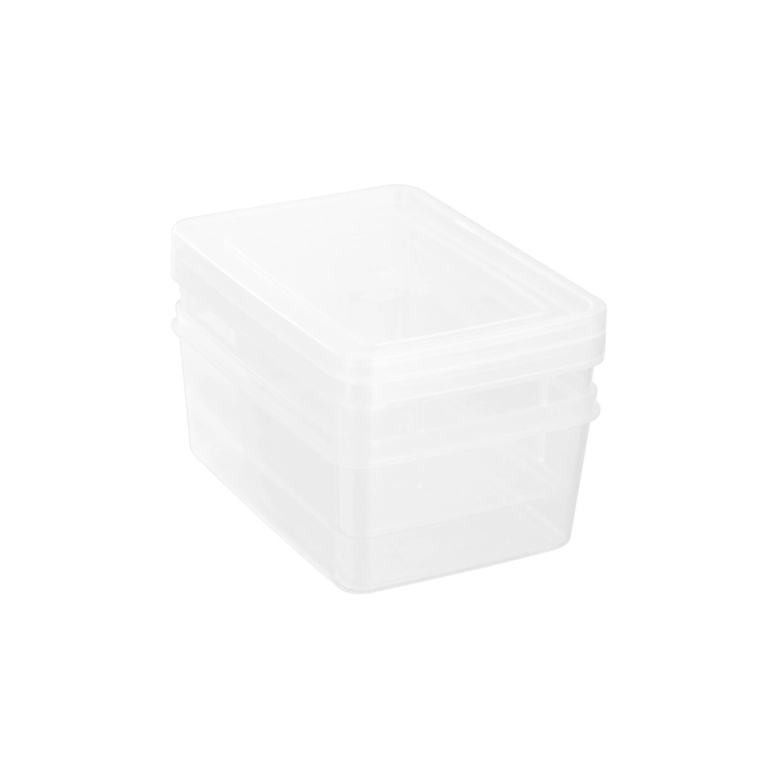 1 2pk Lemon & Lime Keep Fresh 600ml/13.5cm Food Container Takeaway Storage Clear
 - Clear, 1 of 5