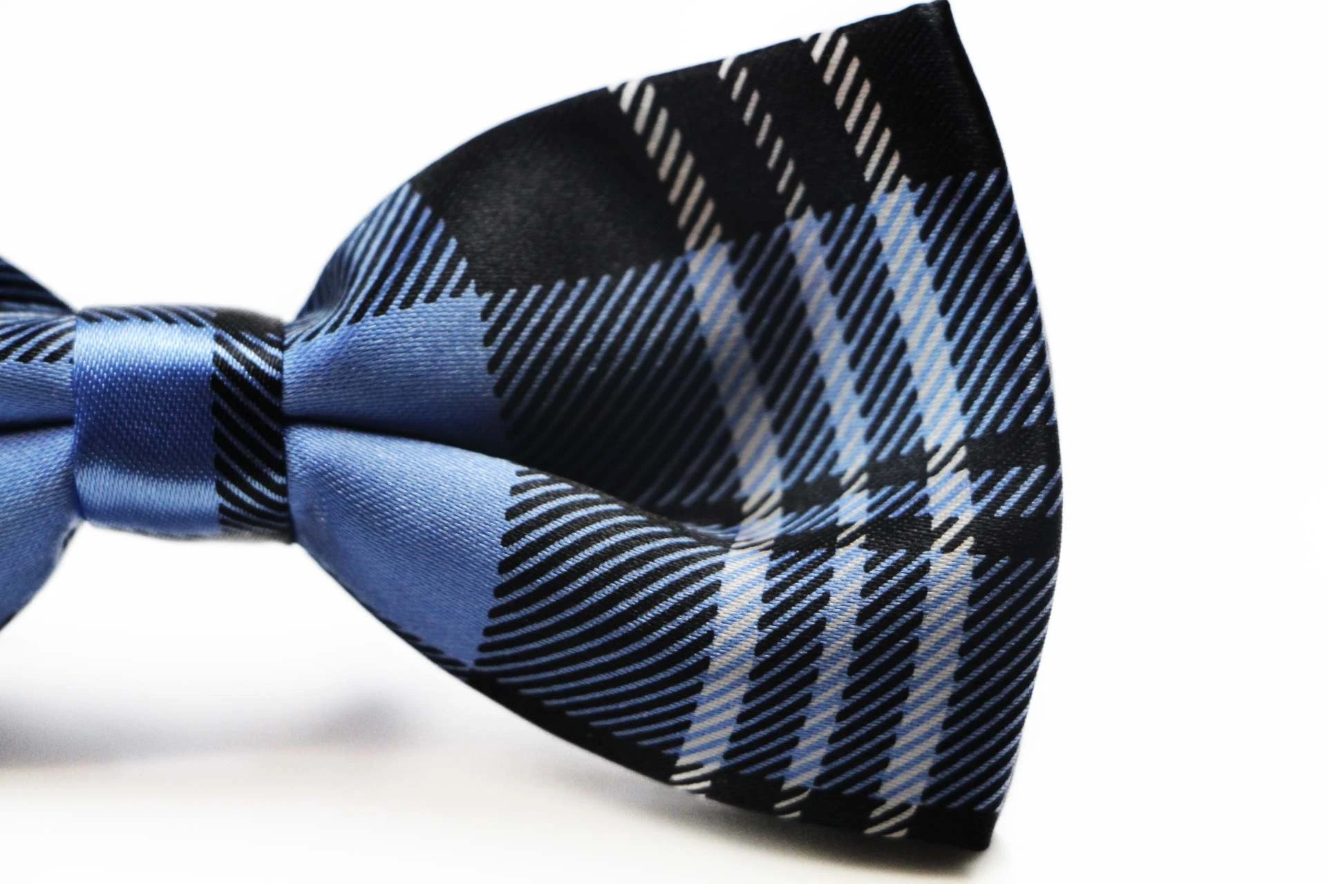 3 Zasel Mens Blue Tarten Plaid Patterned Bow Tie - Multi, 3 of 5
