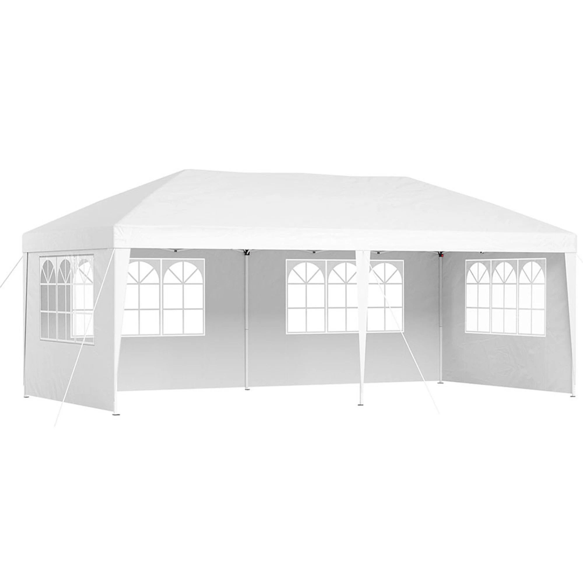 1 Instahut Gazebo Pop Up Marquee  Wedding Party Outdoor Camping Tent Canopy Side Wall - White, 1 of 7