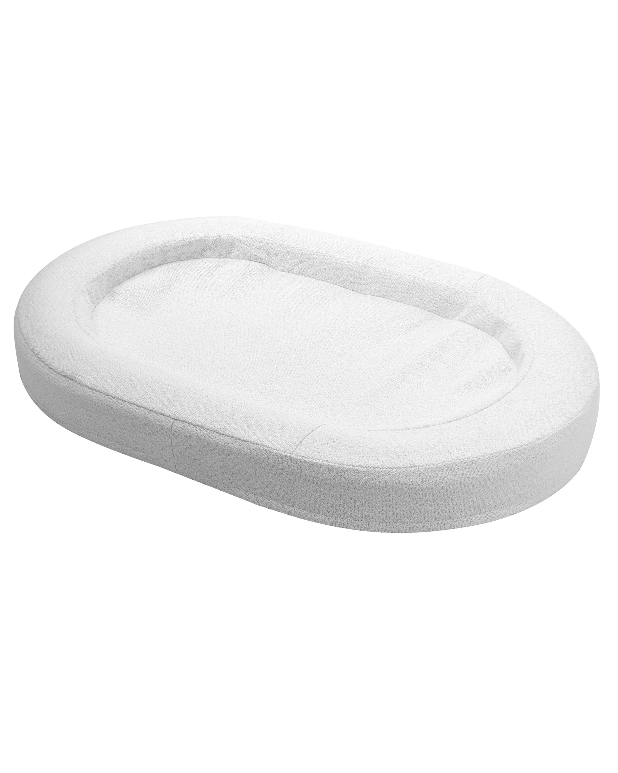 2 Charlie's Marlo Orthopedic Bolster Boucle Dog Bed 120x75cm Large - White, 2 of 10
