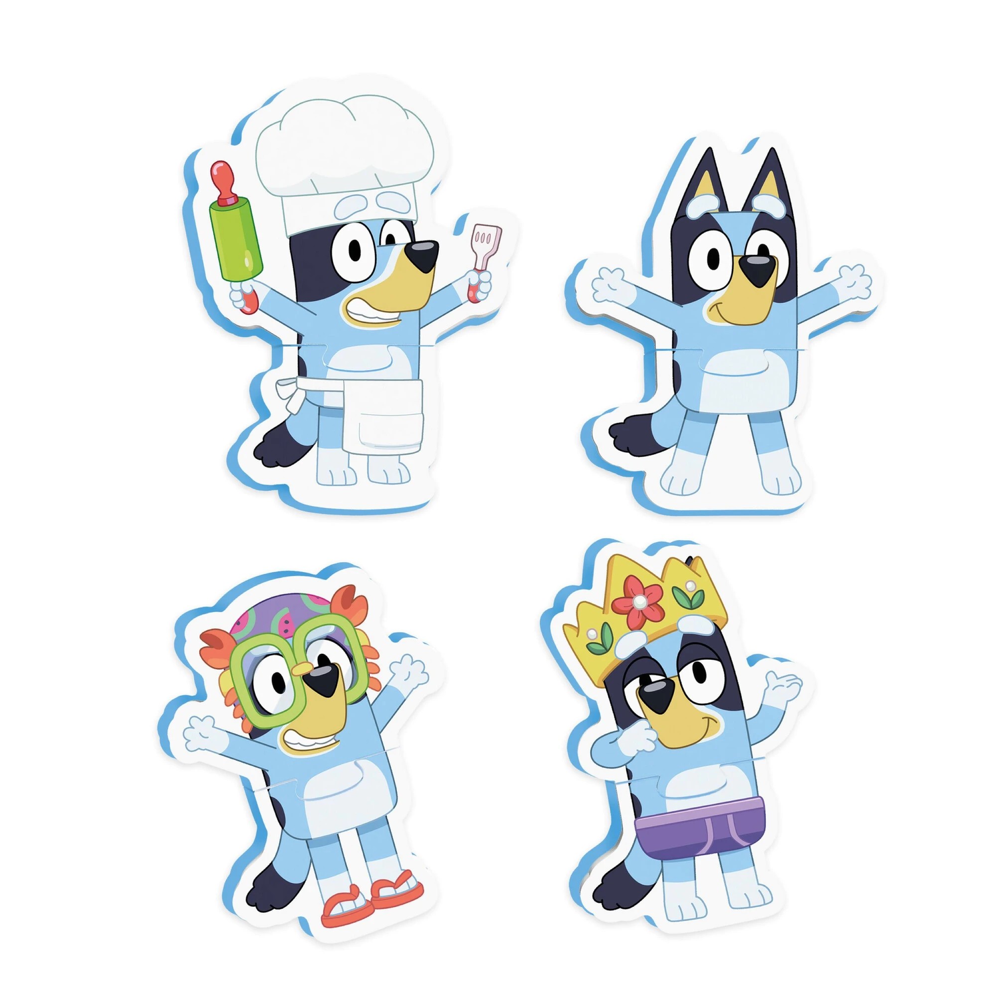 5 Bluey Bath Puzzle Set 8 Piece
 - Blue, 5 of 5