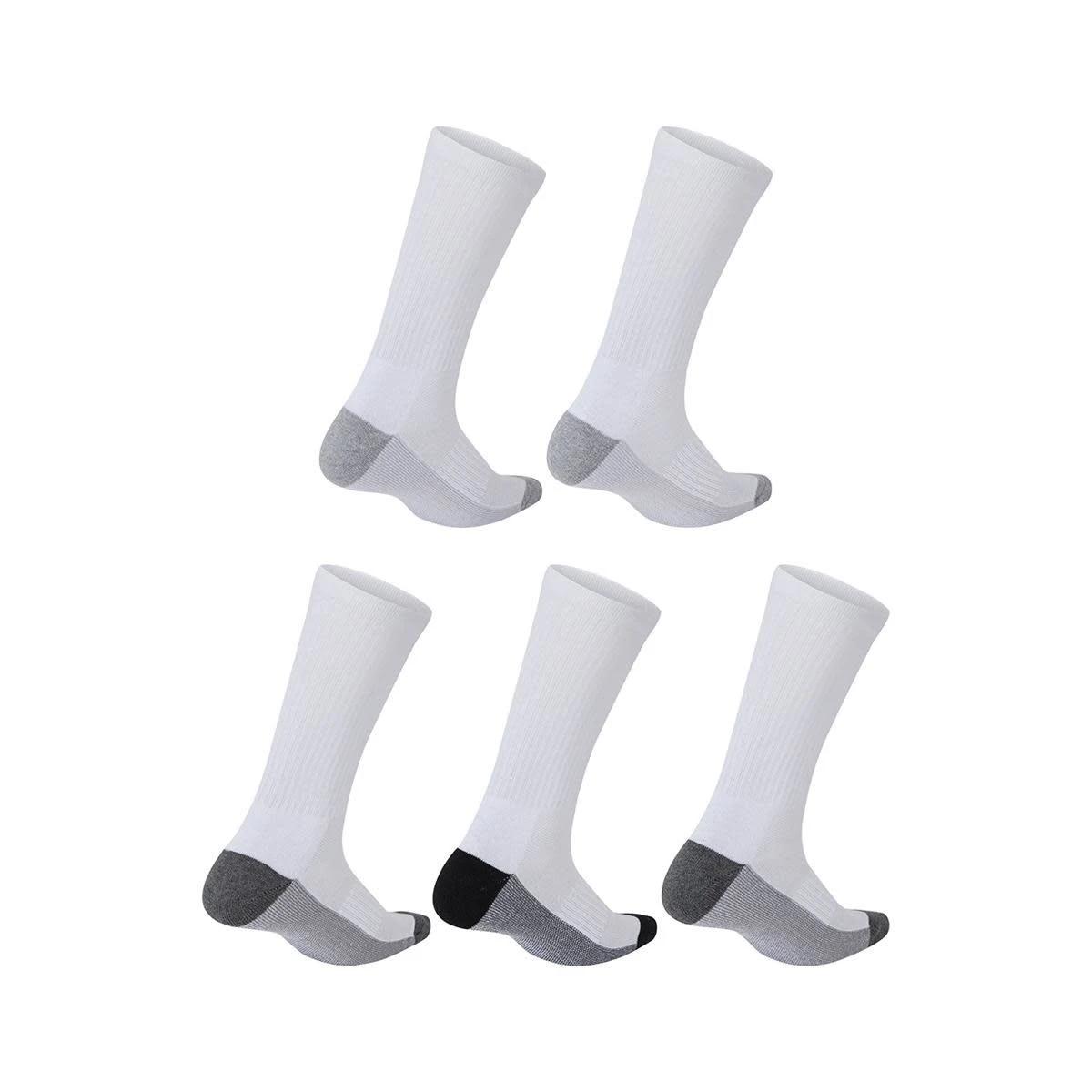 2 5 Pack Super Tough Crew Socks Colorwhite, 2 of 3