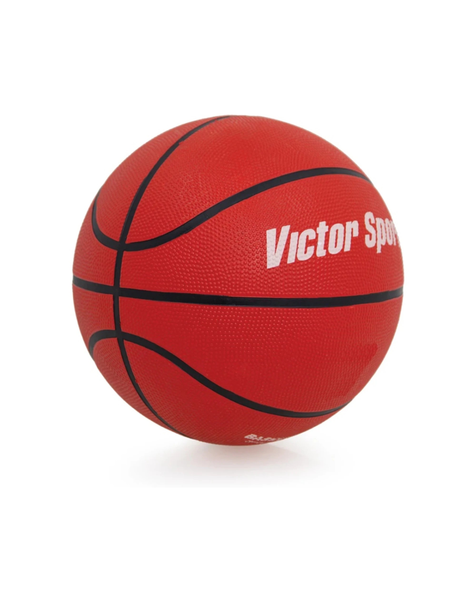 2 Victor Sports Heavy Duty Durable Rubber Basketball Size 6 - Red, 2 of 2