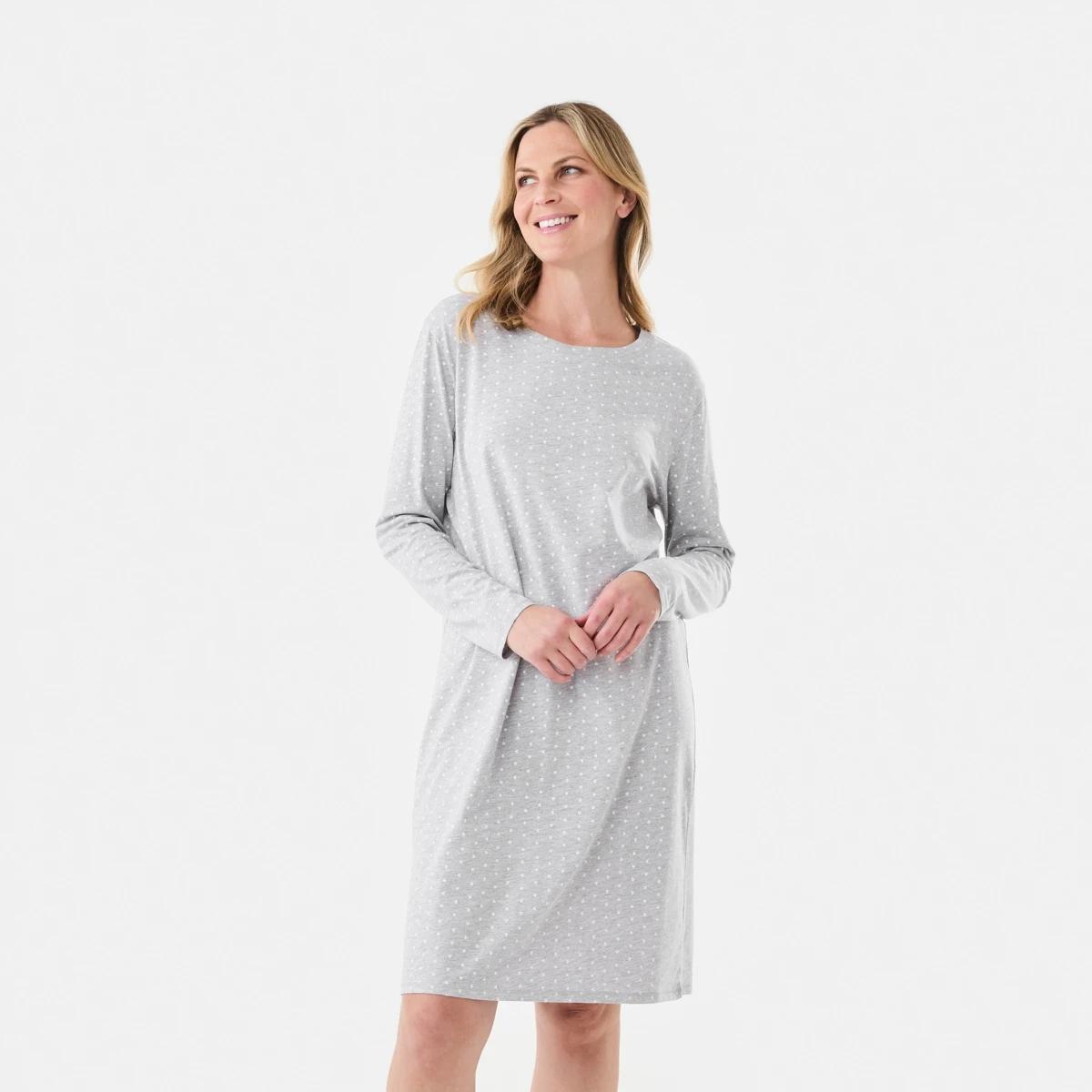 1 Long Sleeve Nightie Heart Dot, 1 of 7