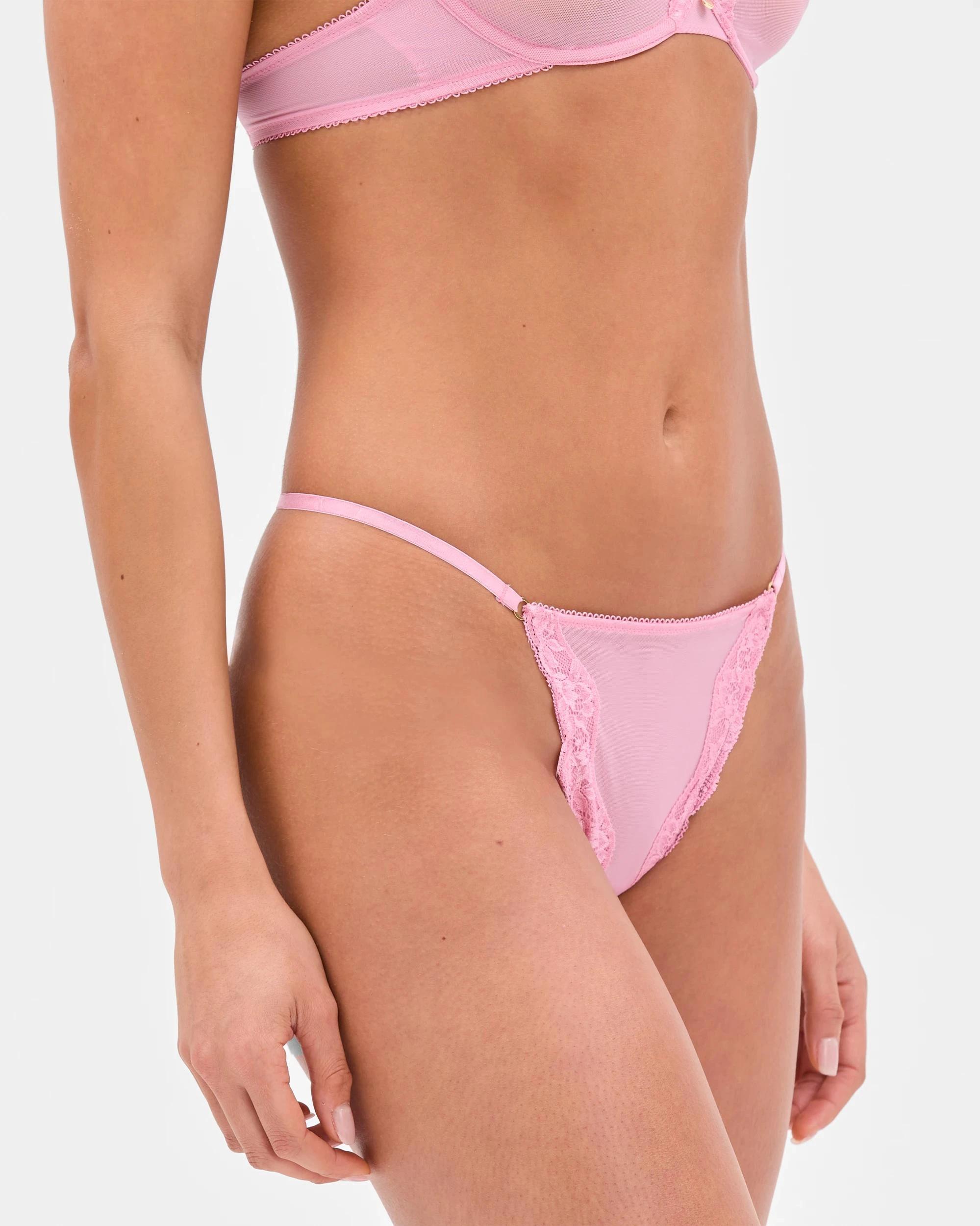 3 Kylie Mesh G-String Briefs - Lily Loves ORCHID SMOKE, 3 of 3