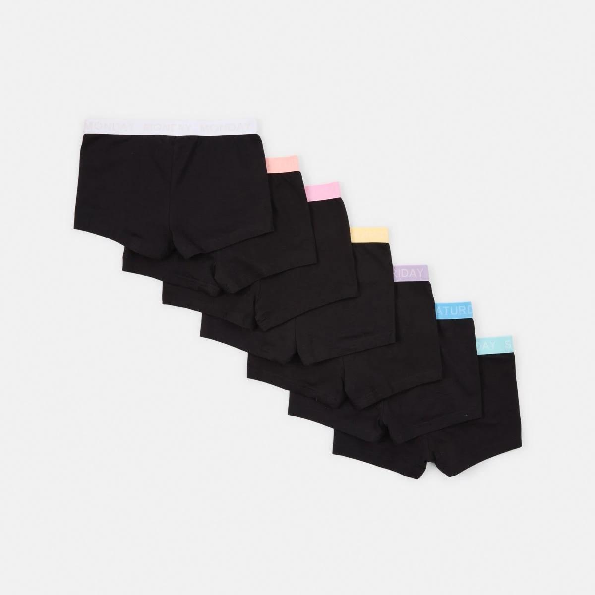 2 7 Pack Shorties BLACK SHORT MULTI, 2 of 10