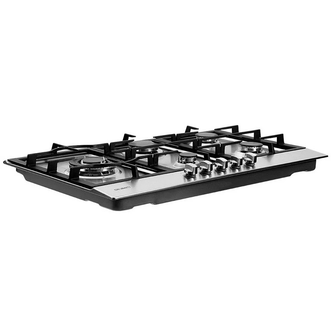 3 Devanti Gas Cooktop 90cm 5 Burner Silvir - Silver, 3 of 7