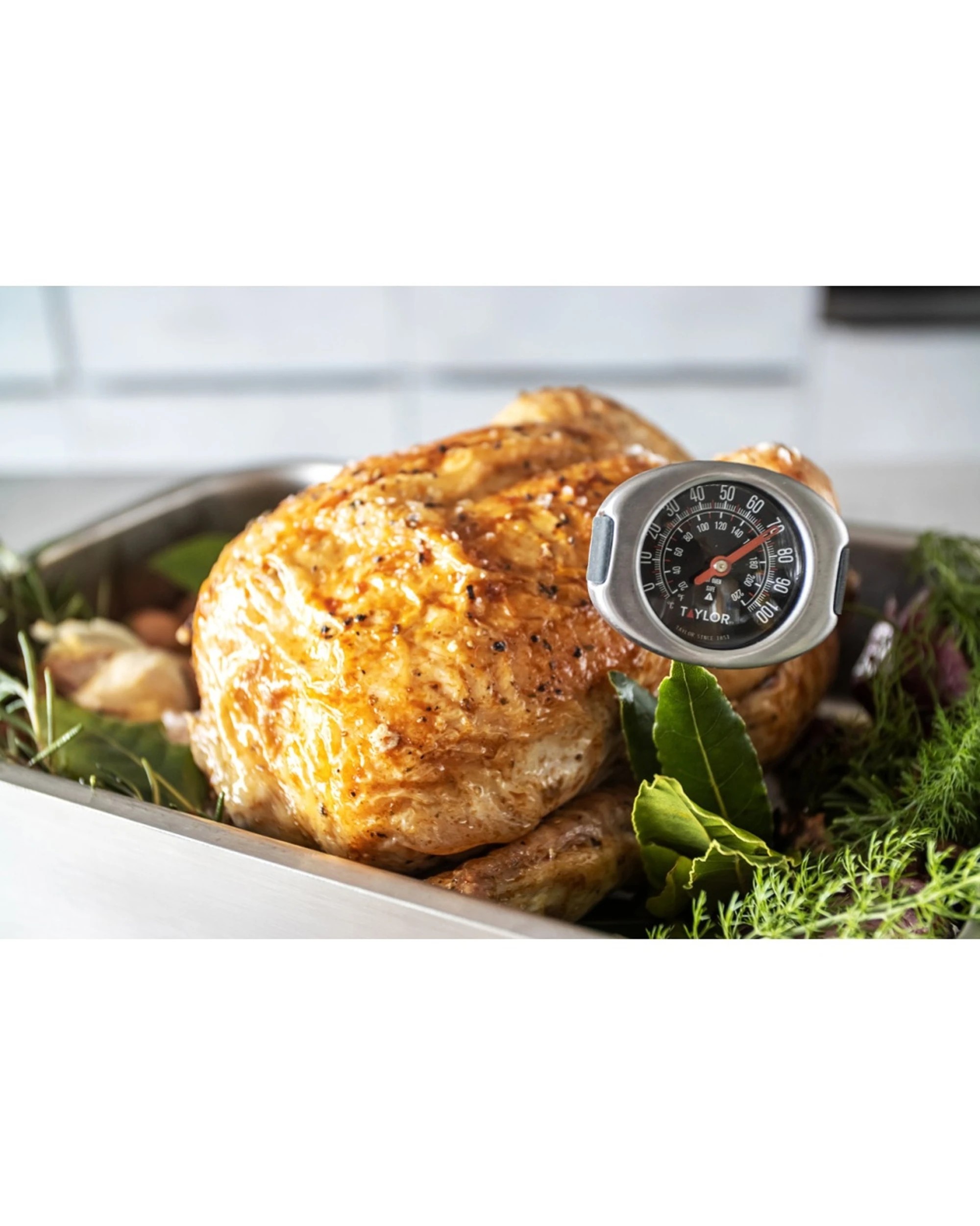 3 Taylor Stainless Steel Silicone Grip Pro Meat Thermometer 15.5x4.5x3.5cm, 3 of 6