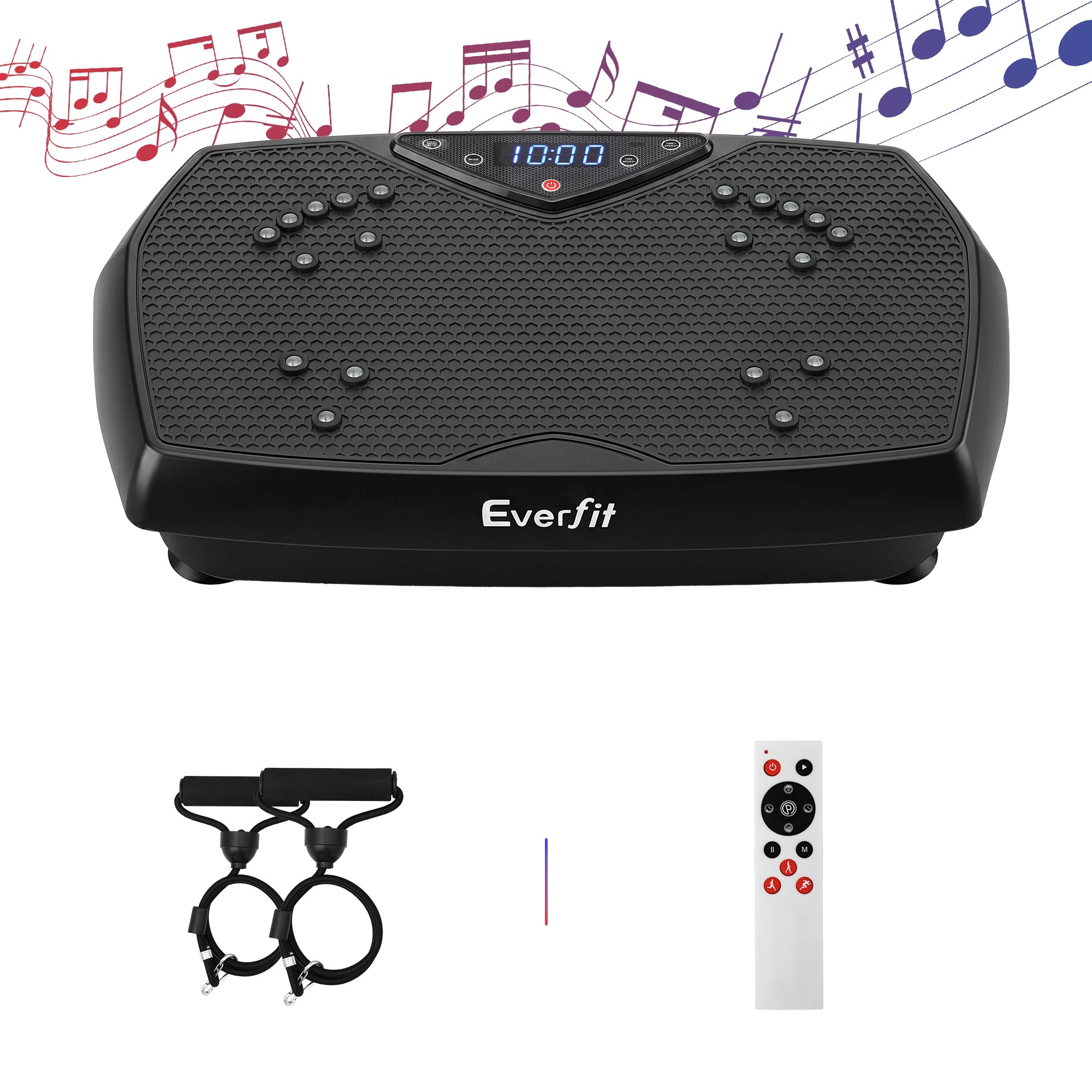 1 Everfit Vibration Plate Exercise Machine with Bluetooth 150 Speed Levels 150KG Capacity - Black, 1 of 9