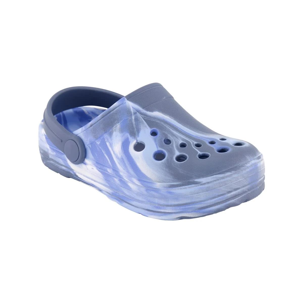 1 Junior Slip-On Clogs BLUE MARBLE, 1 of 4